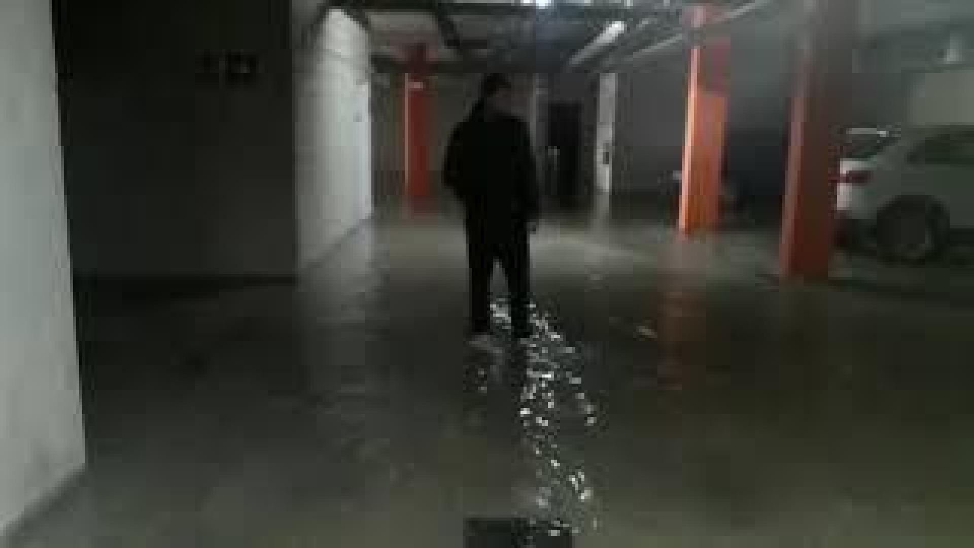 Inundado un garaje en Zizur Mayor