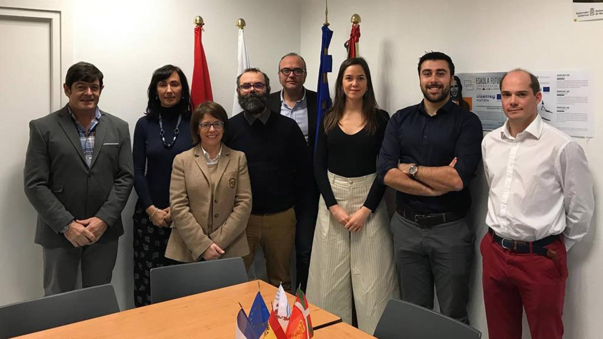 Asistentes al acto de lanzamiento del proyecto transfronterizo F-COMP