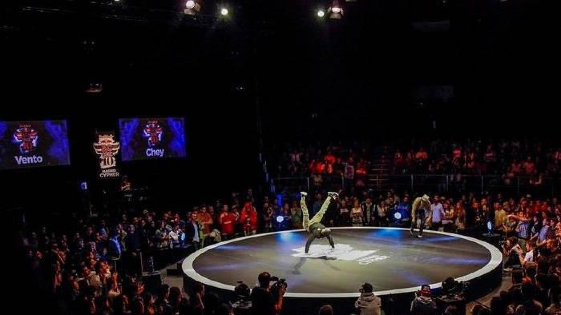 Rubén Martín Ramírez, conocido como Chino, en una competición de breakdance.