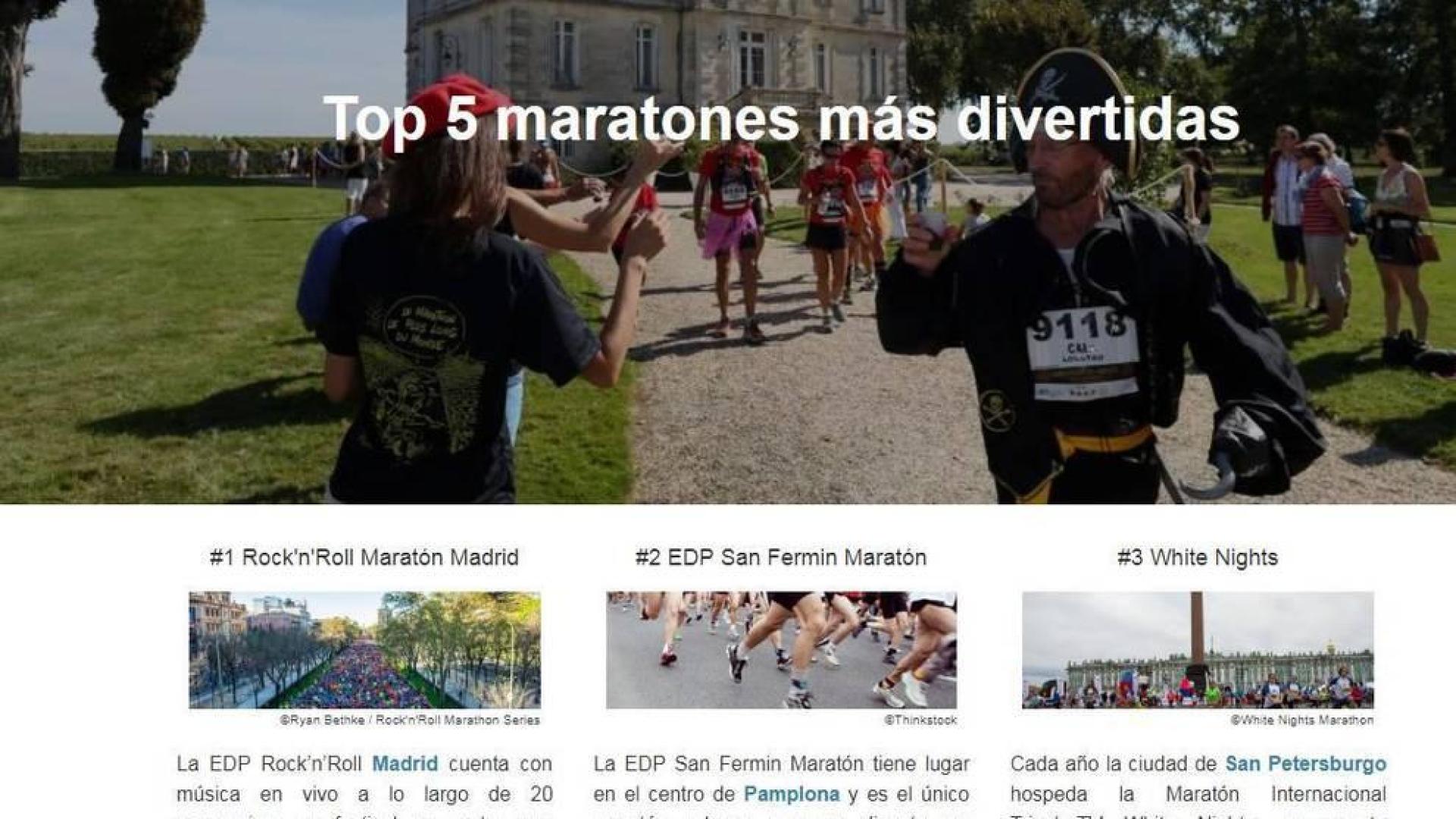 El EDP San Fermín Marathon, entre las 'maratones más divertidas'