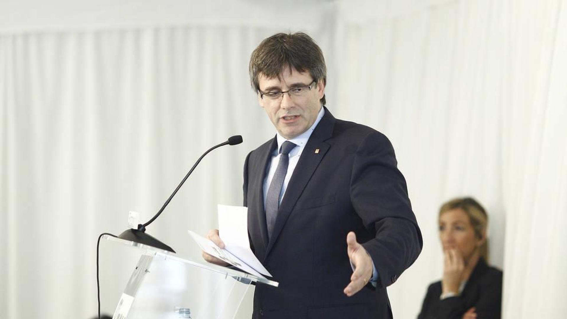 Carles Puigdemont, en un acto en Madrid.