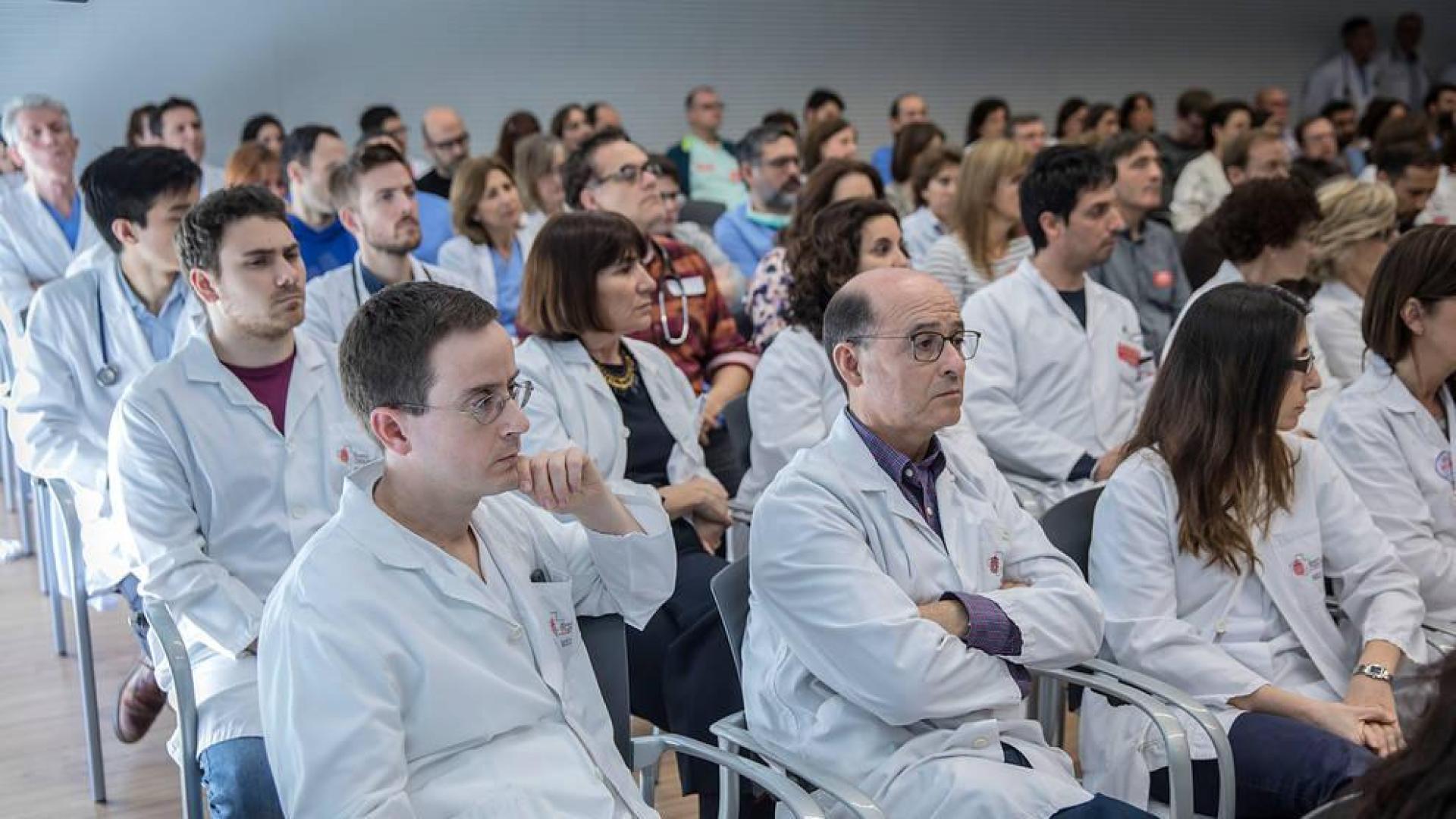 Asamblea de médicos este jueves.
