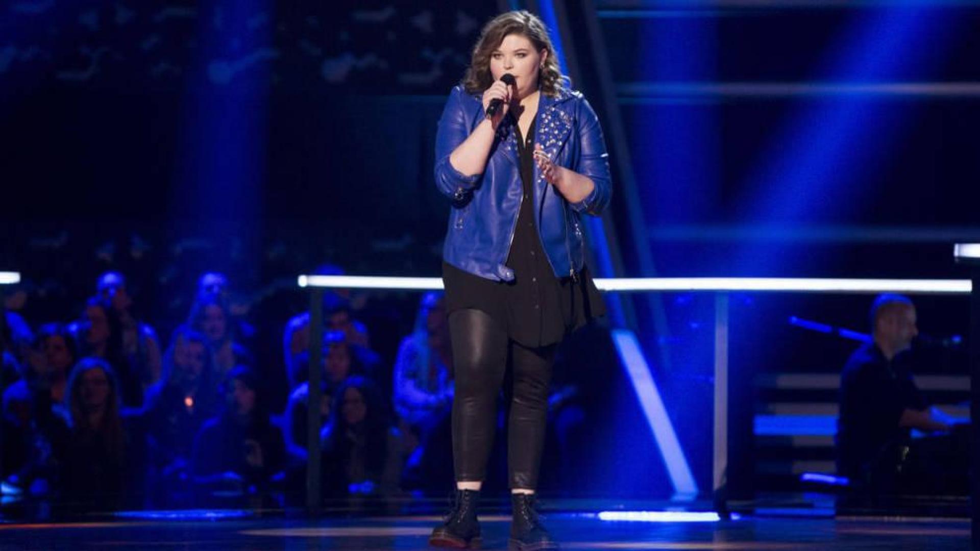 Hannah Labotka cantó 'When we were young' anoche en 'La Voz'.