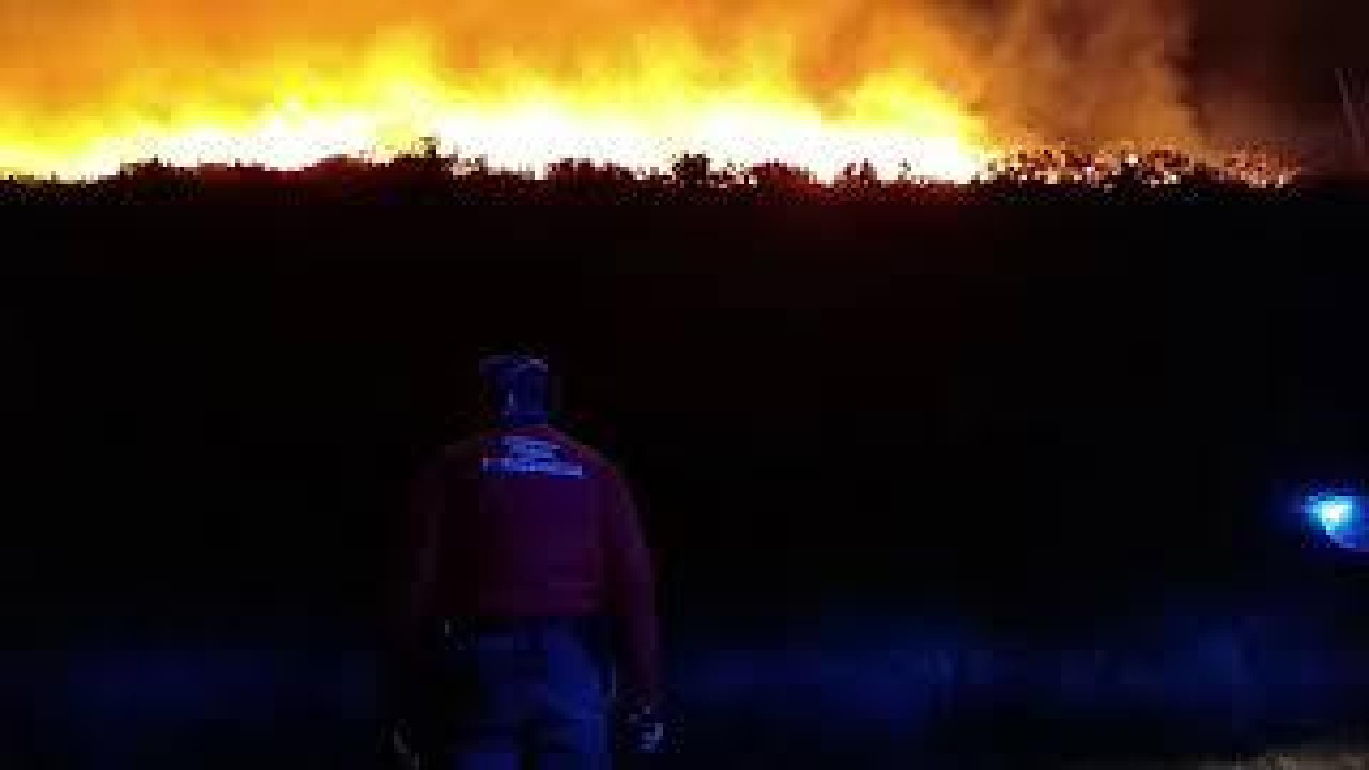 Incendio en Berroeta. POLICÍA FORAL