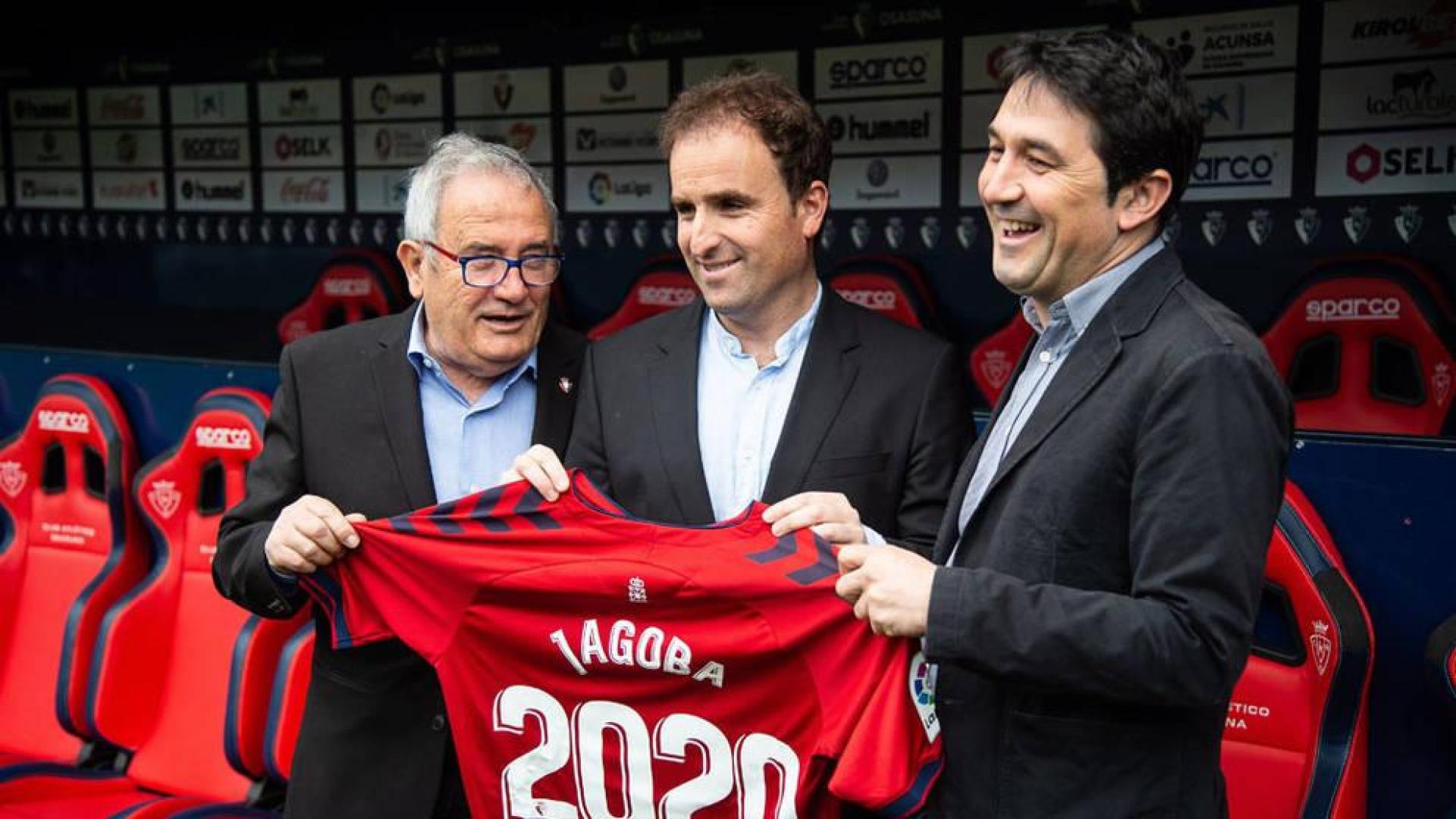 Jagoba Arrasate, "muy feliz" por su vinculación con Osasuna hasta 2020