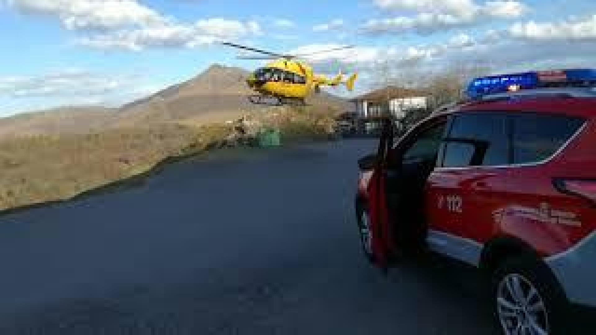 Un herido tras sufrir una caída en una sidrería de Ibardin