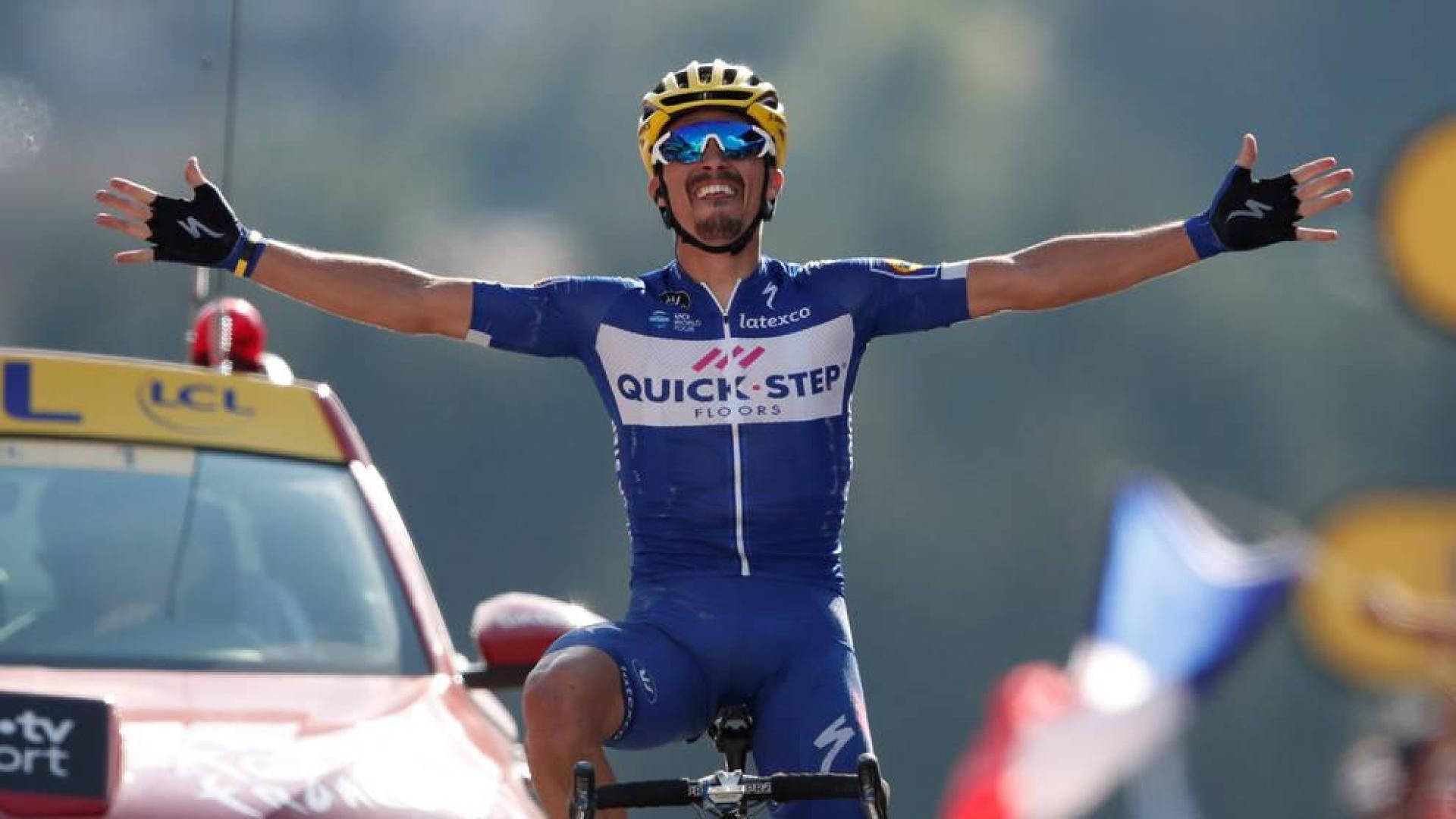 Alaphilippe se apunta la primera etapa alpina, Van Avermaet sigue líder