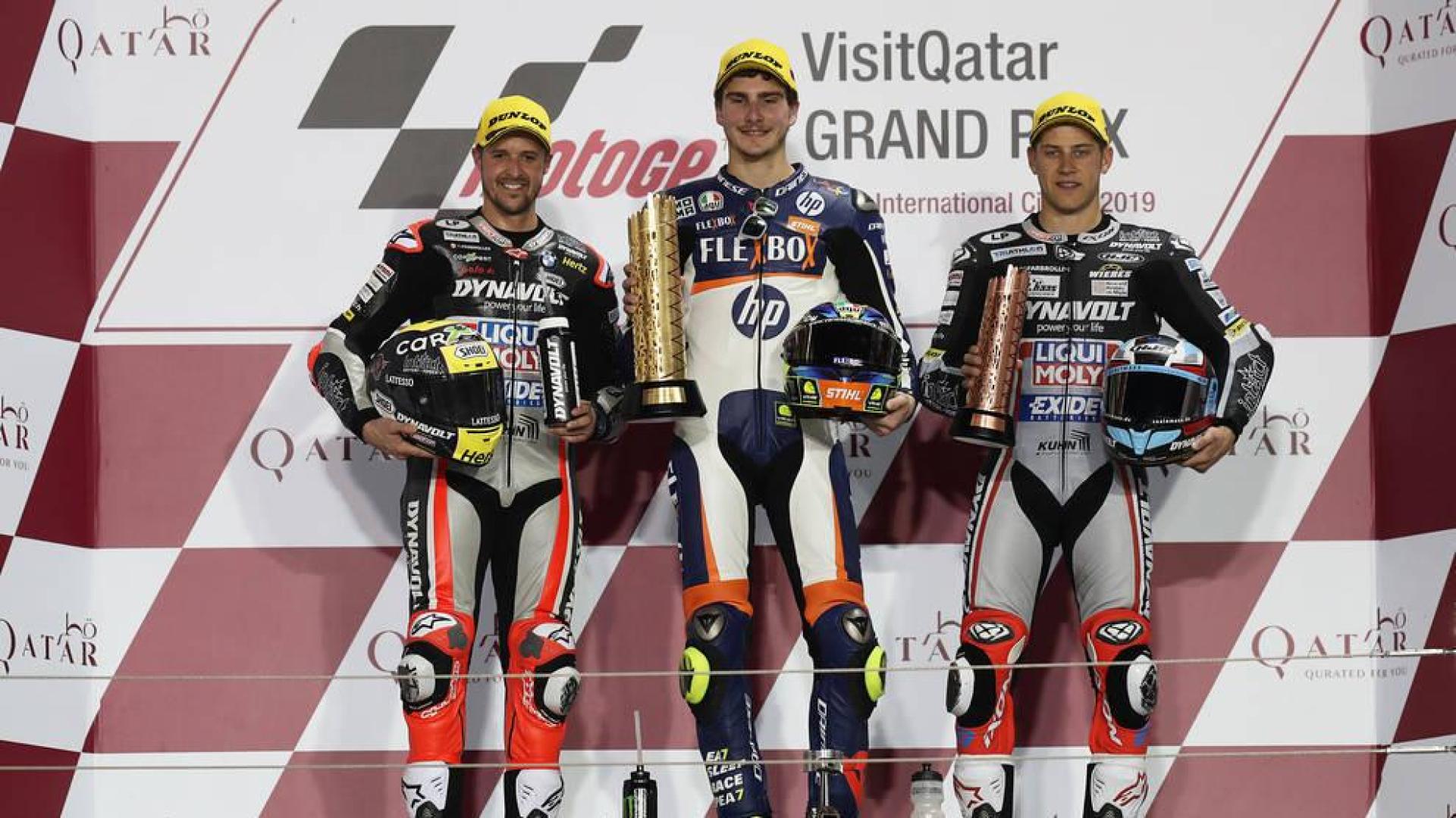 Baldasarri sube a lo alto del cajón en Moto2 por 26 milésimas