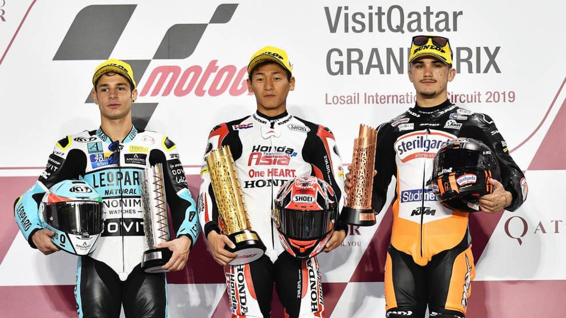 El japonés Toba estrena los podios con su triunfo en Losail