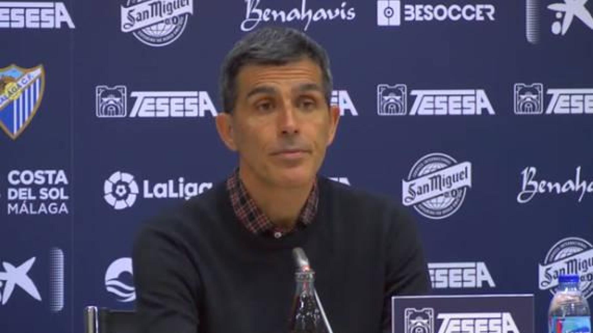 Muñiz (Málaga): "Ante un rival directo y por cómo se produce, la derrota es dura"