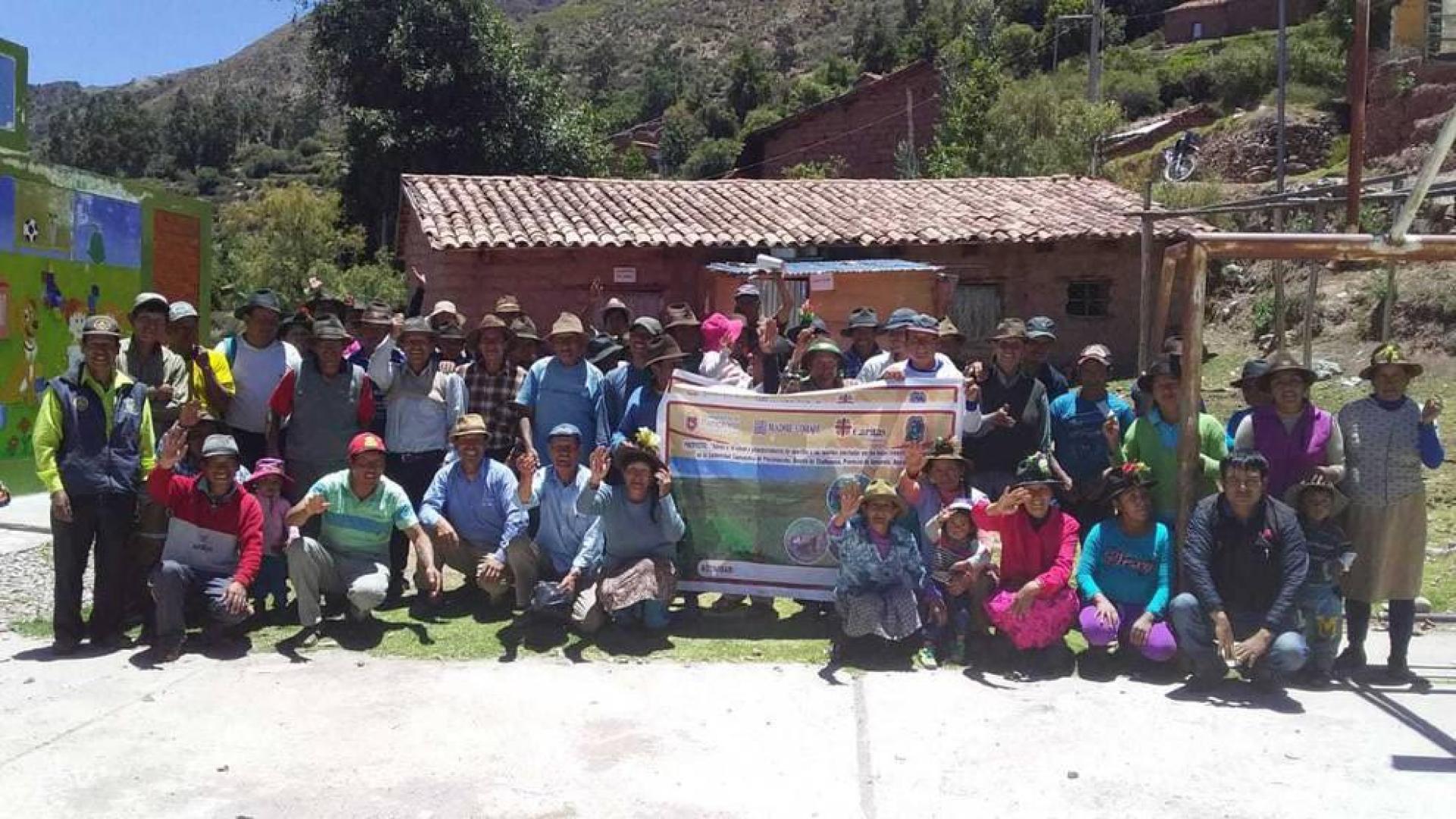 Ayuntamiento de Pamplona y Madre Coraje apoyan a 50 familias en Perú