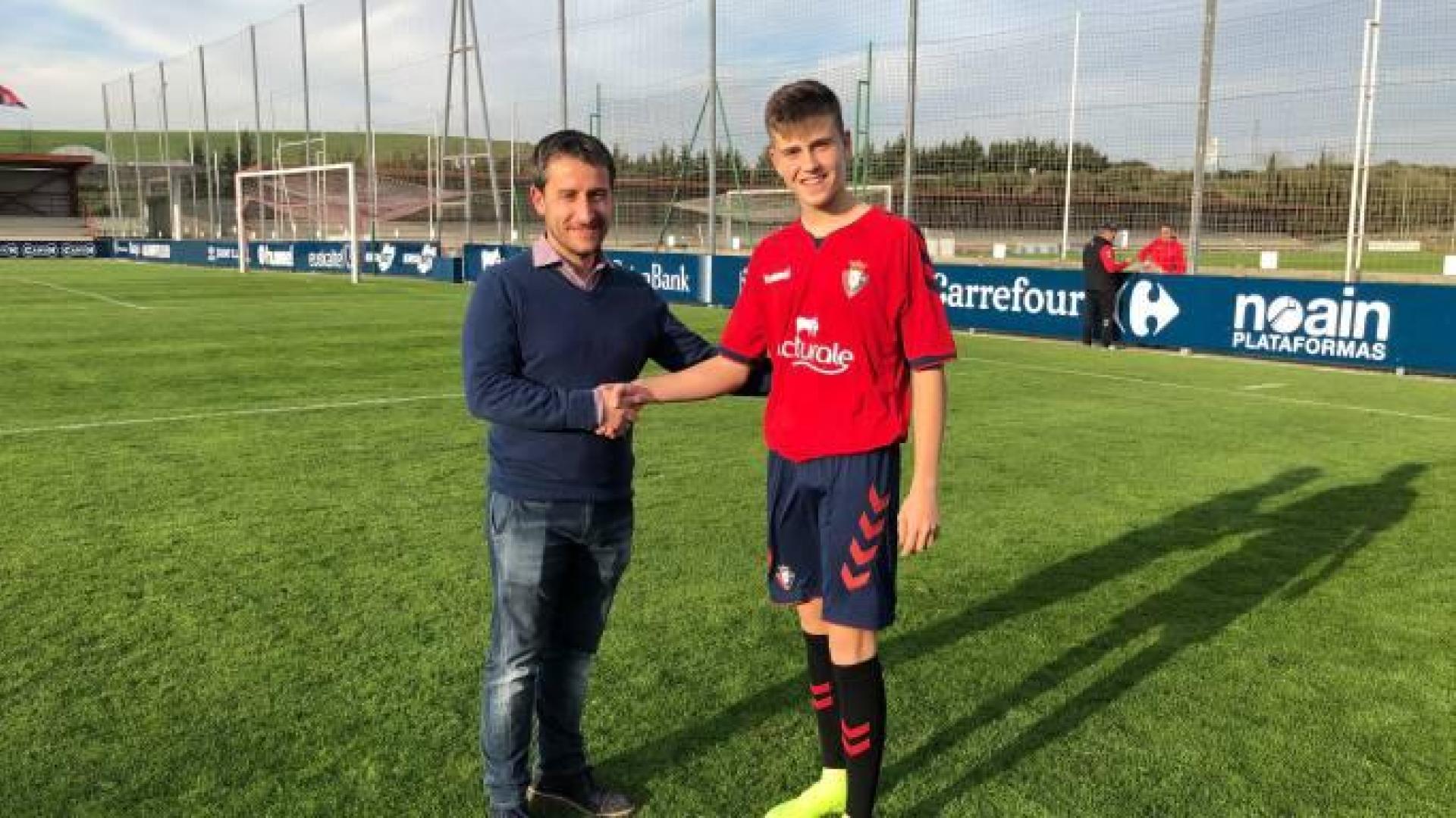 Osasuna ata al cadete Iñaki Rupérez hasta 2021