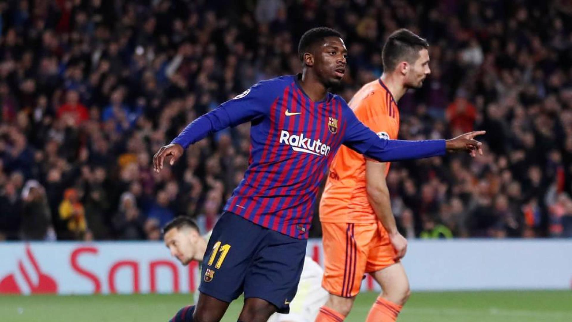El jugador del F.C. Barcelona Ousmane Dembélé.