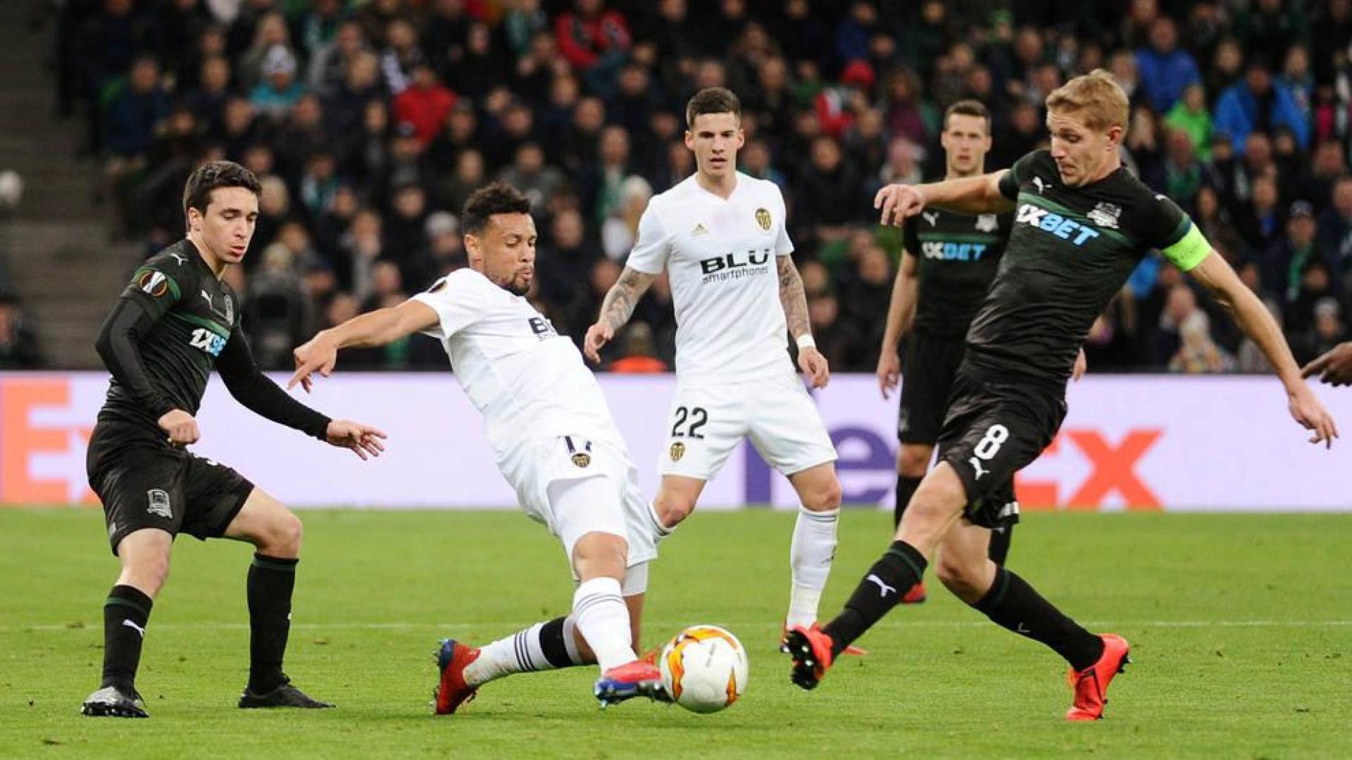 Valencia juega a la ruleta rusa y Guedes le mete en cuartos en el 93
