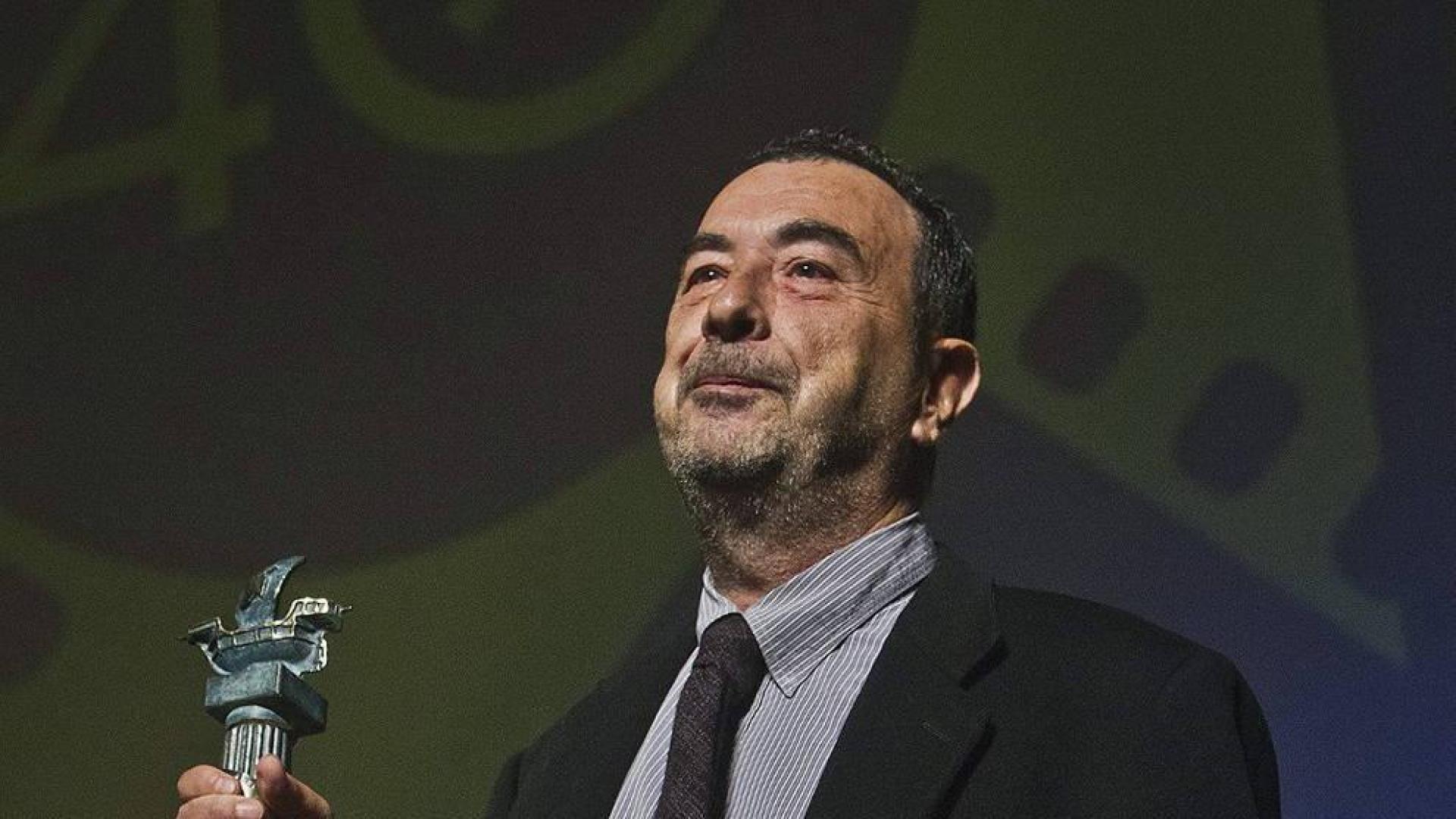 El director de cine, José Luis Garci, tras recibir el premio 'Ciudad de Huelva'.