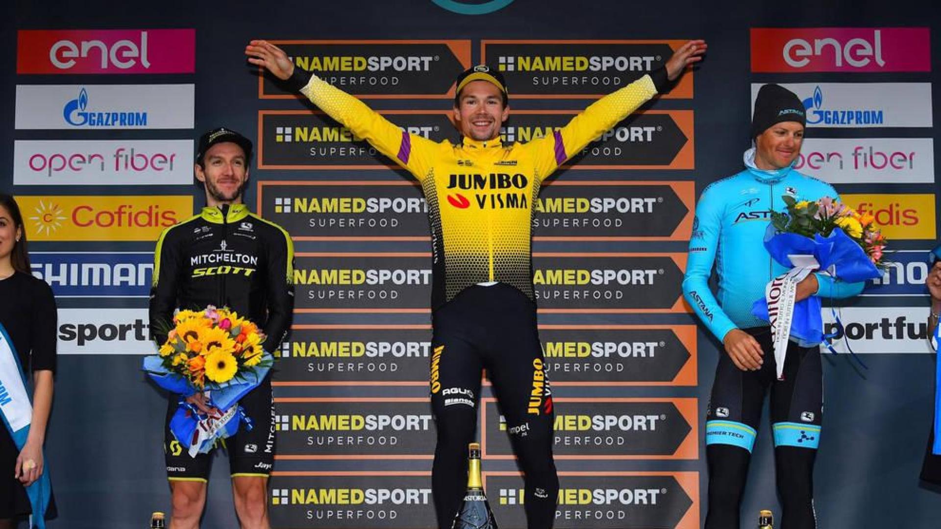 Primoz Roglic (Jumbo-Visma) arrebata la Tirreno Adriático a Adam Yates por un segundo