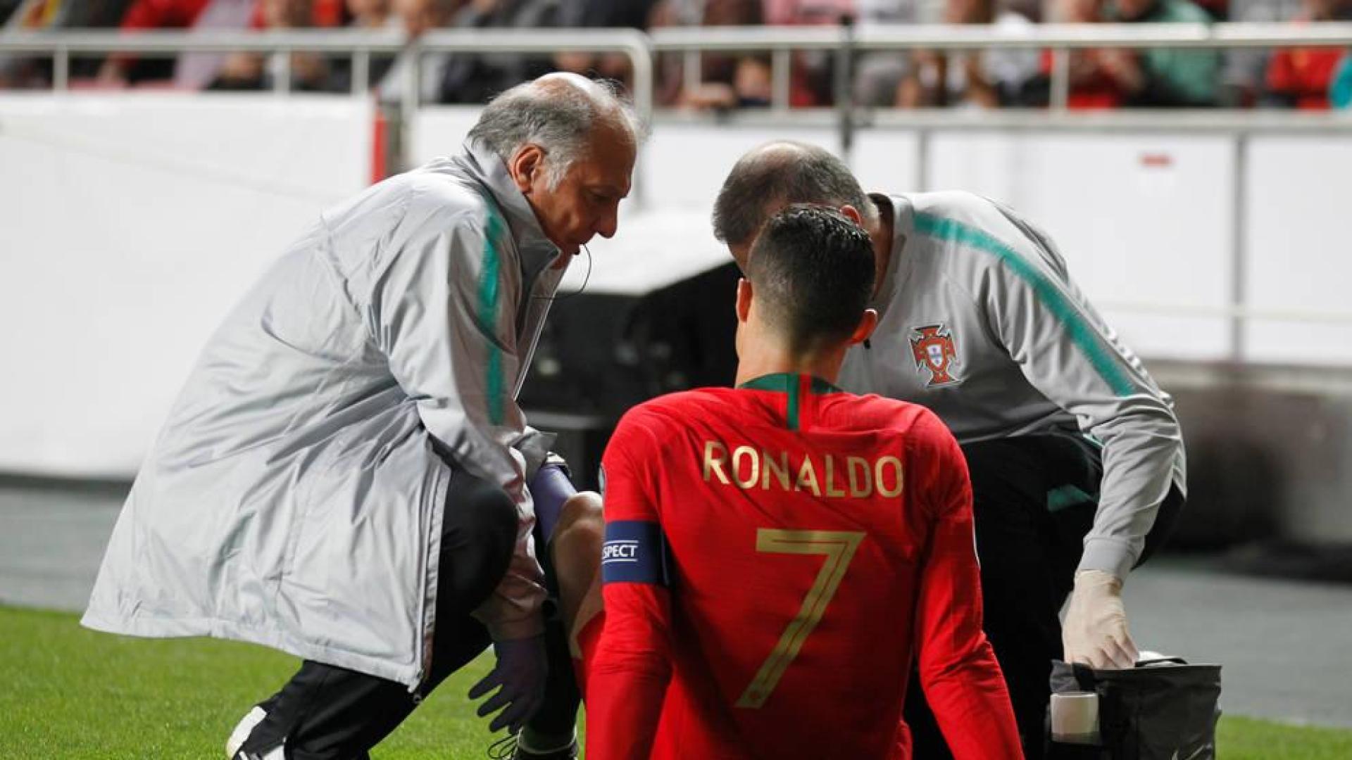 Cristiano Ronaldo sufre una lesión de "gravedad leve"