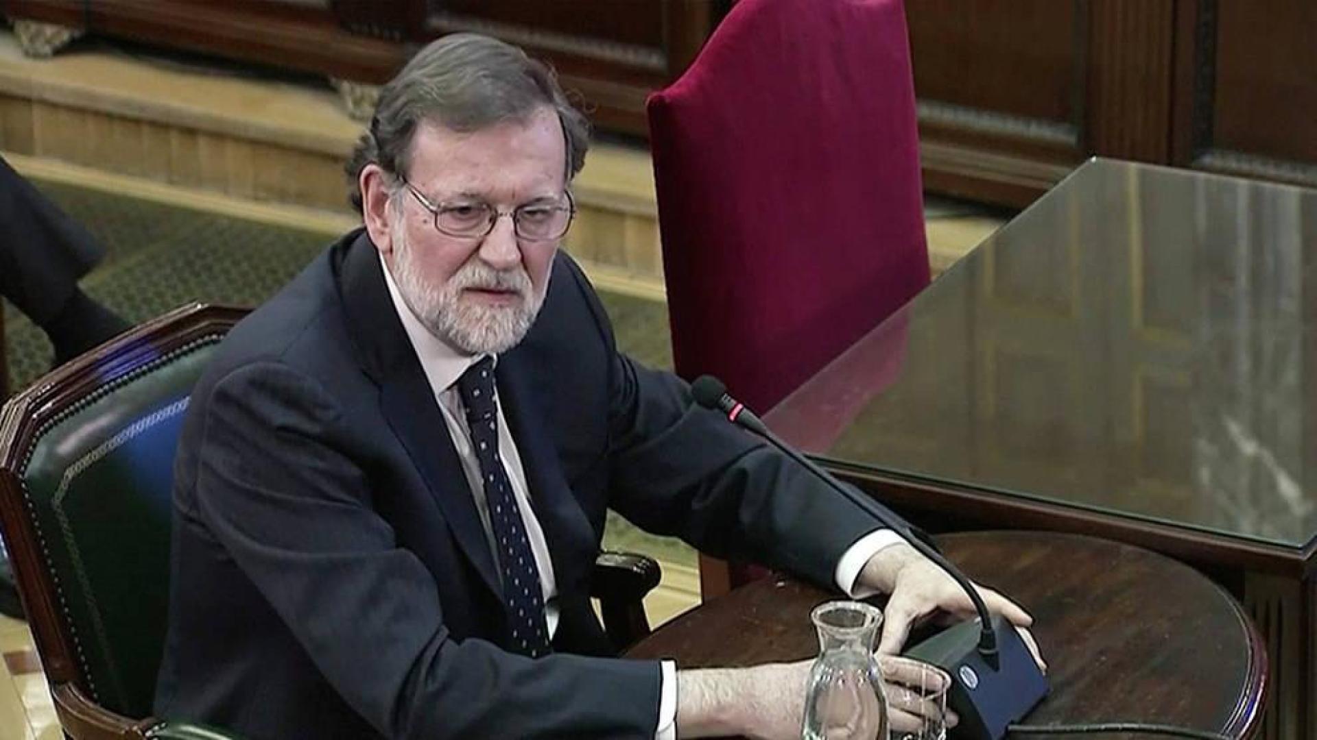 Mariano Rajoy, declarando en el juicio del Procés.