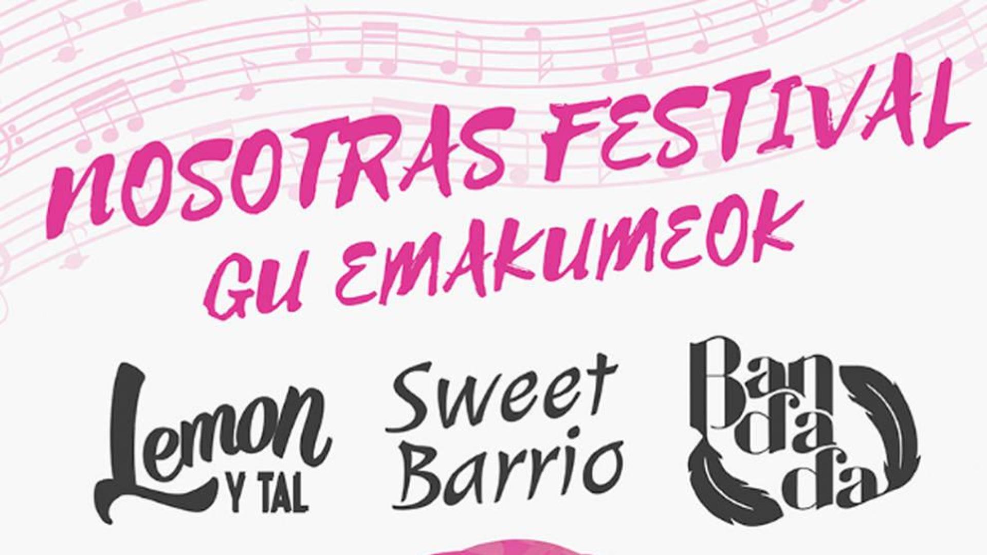 Cartel del festival Nosotras, en la sala Indara.