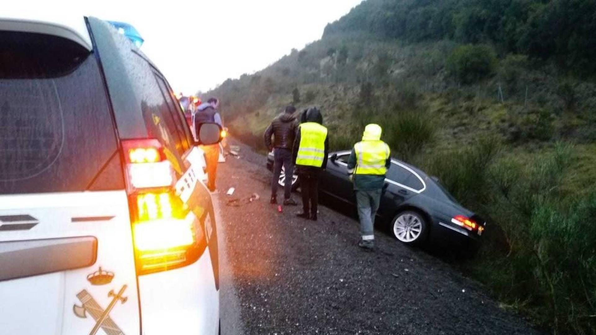 Dos menores heridos en un accidente en la NA-122, a la altura de Lerín