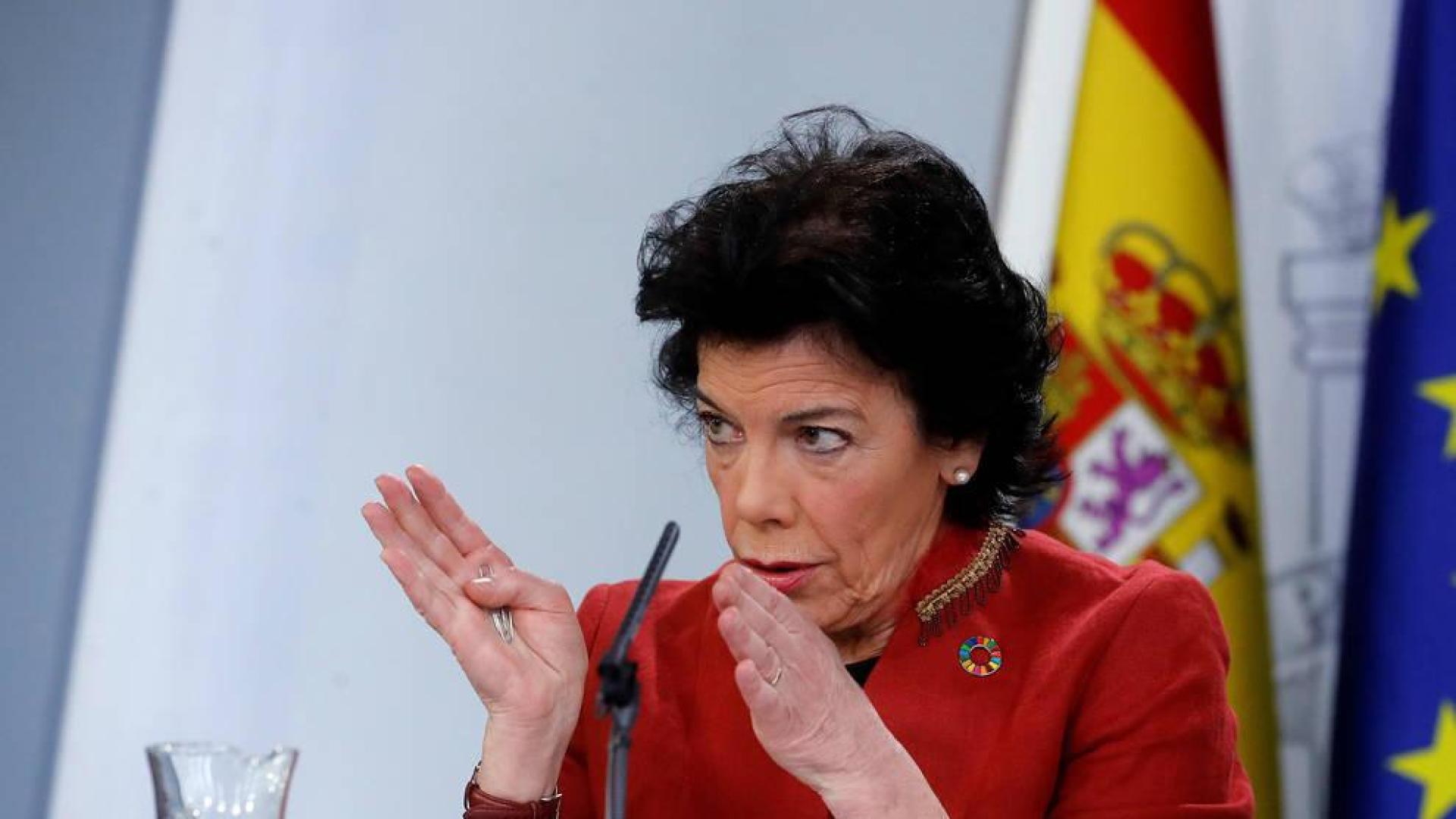La ministra portavoz Celaá.