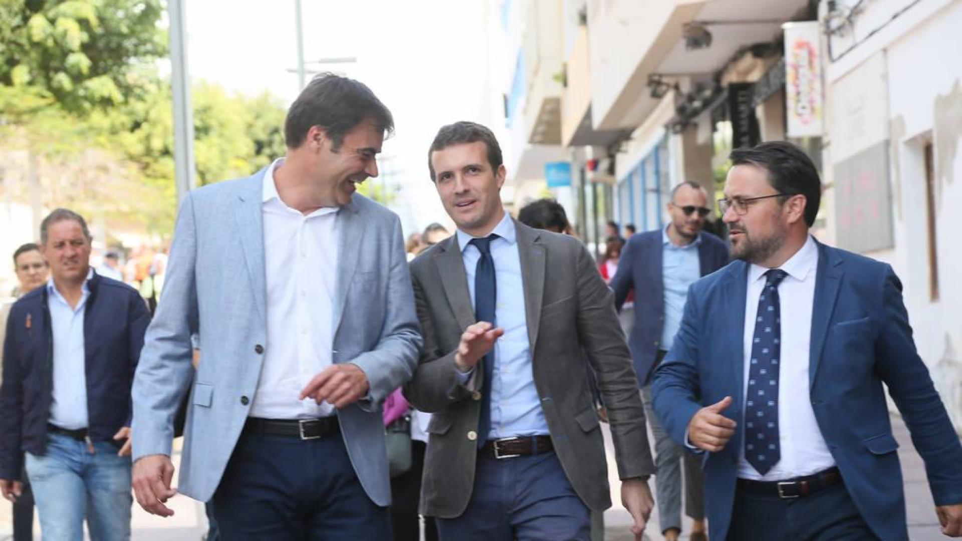 Pablo Casado, en su visita a Canarias.