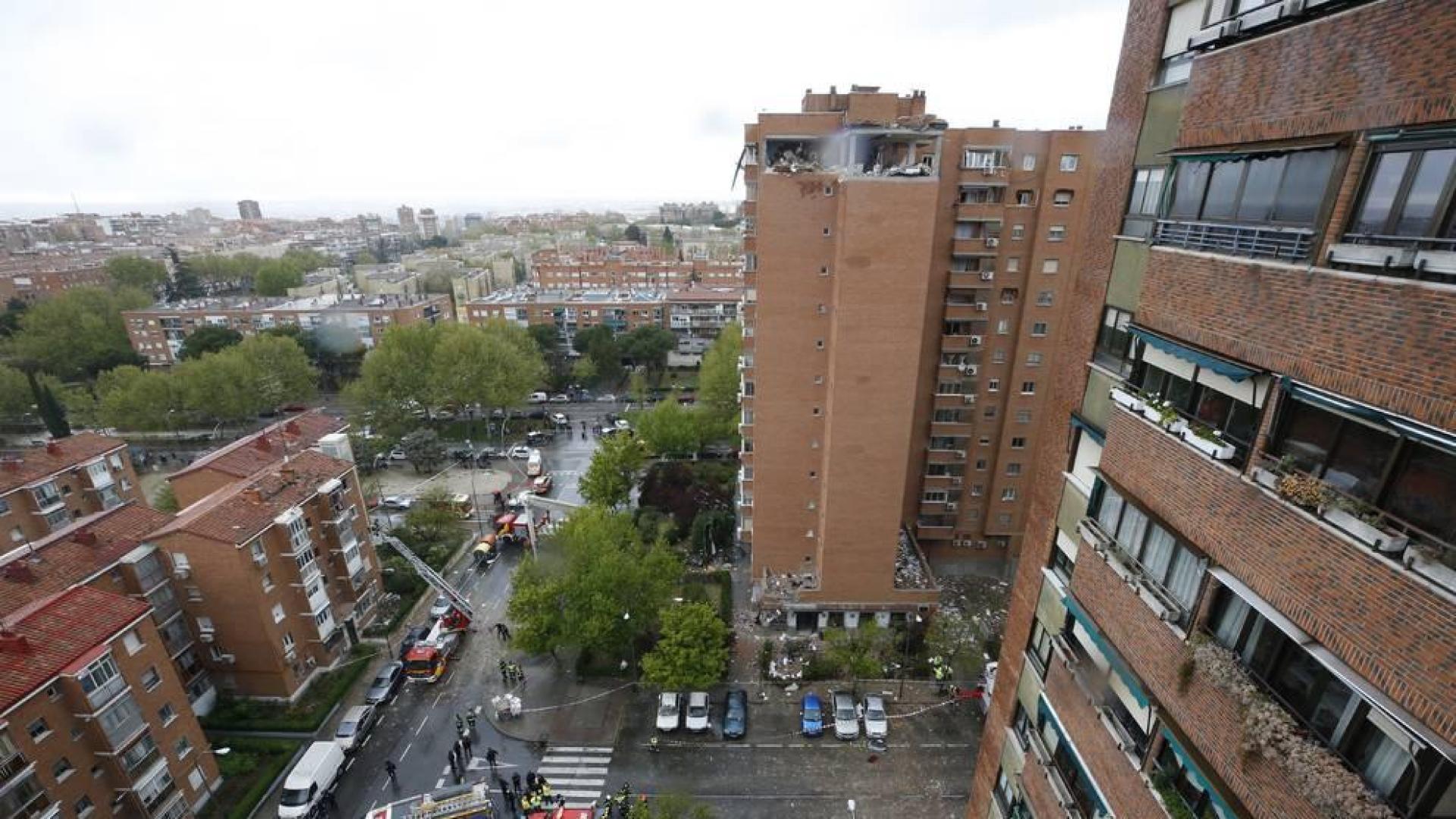 Los heridos por la explosión de un edificio en Madrid se elevan a 16, uno por quemaduras