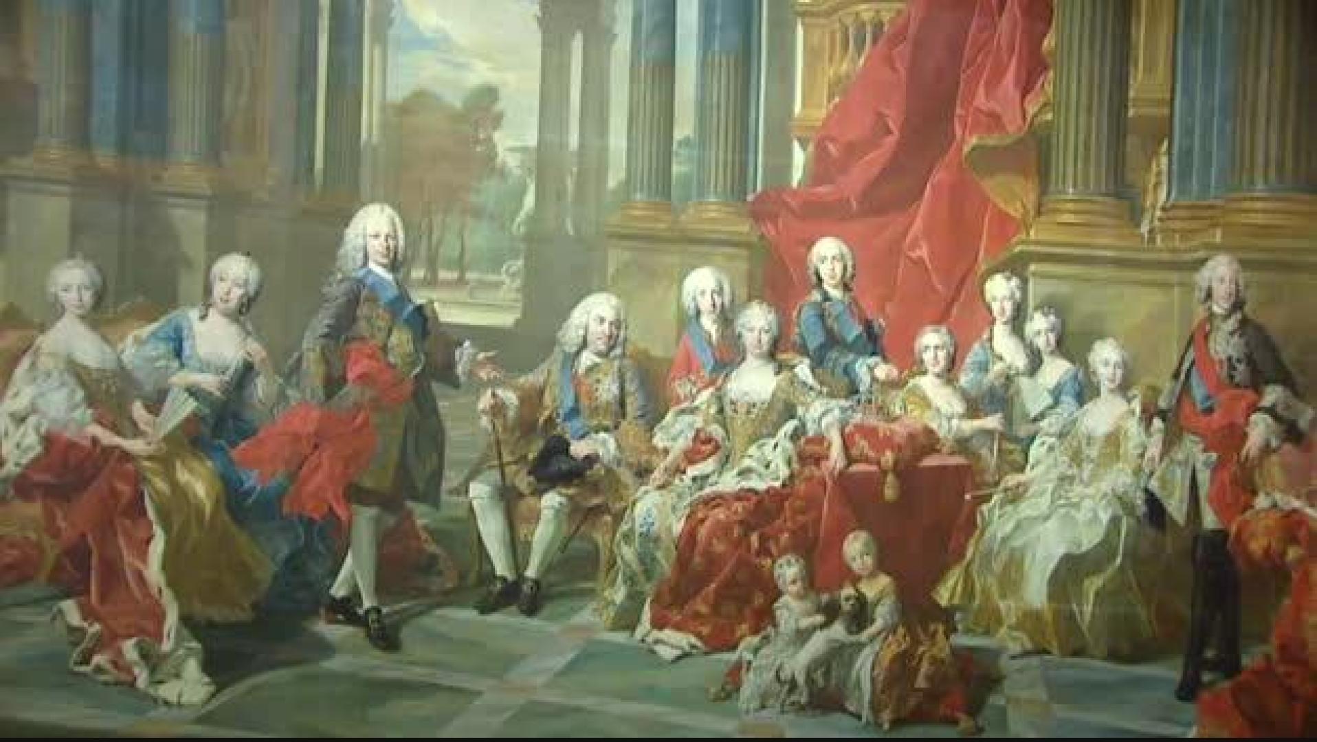 Descanso y aseo de los Borbones entre obras de arte en El Prado