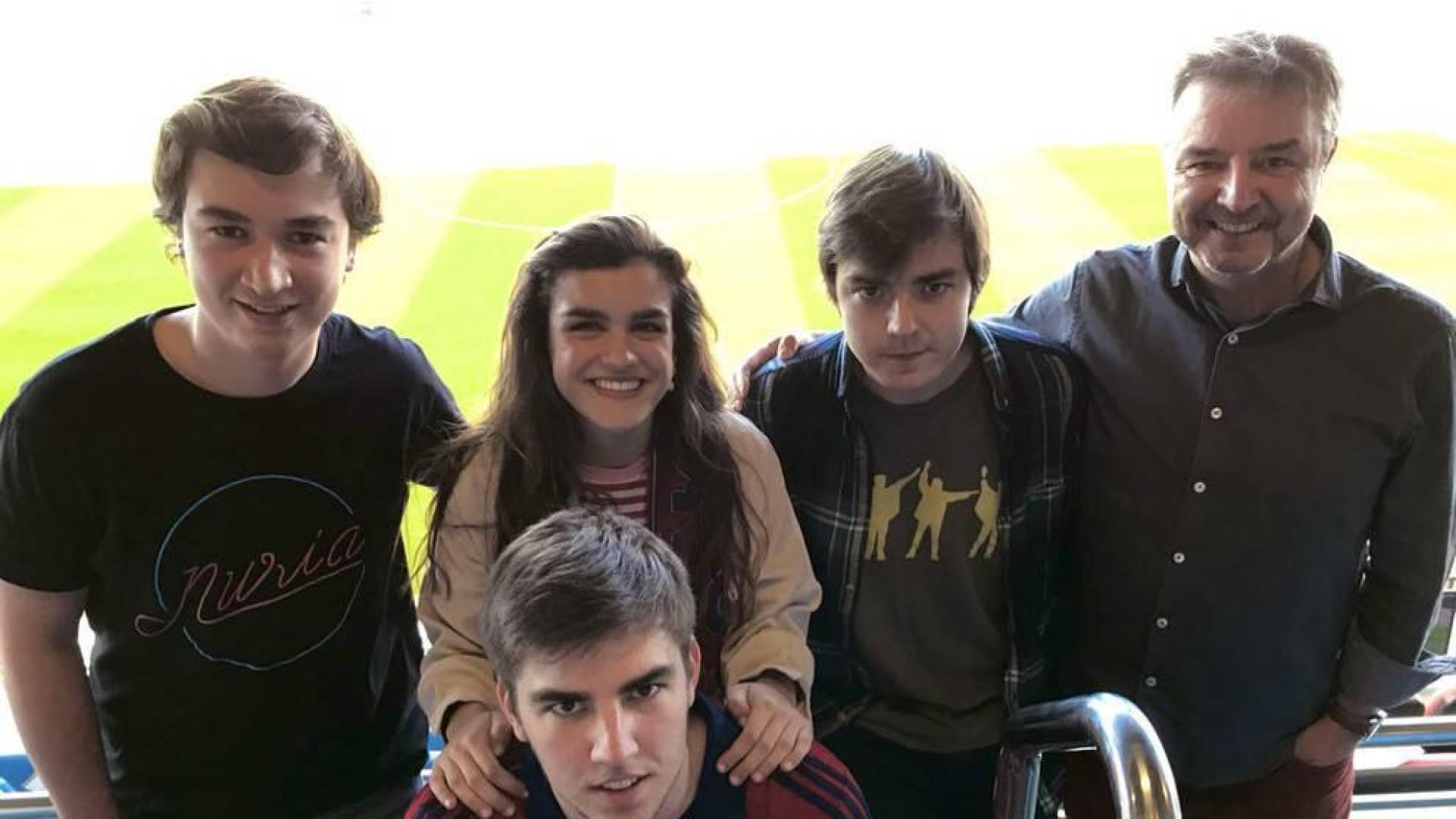 Amaia Romero presencia el Osasuna-Deportivo en El Sadar