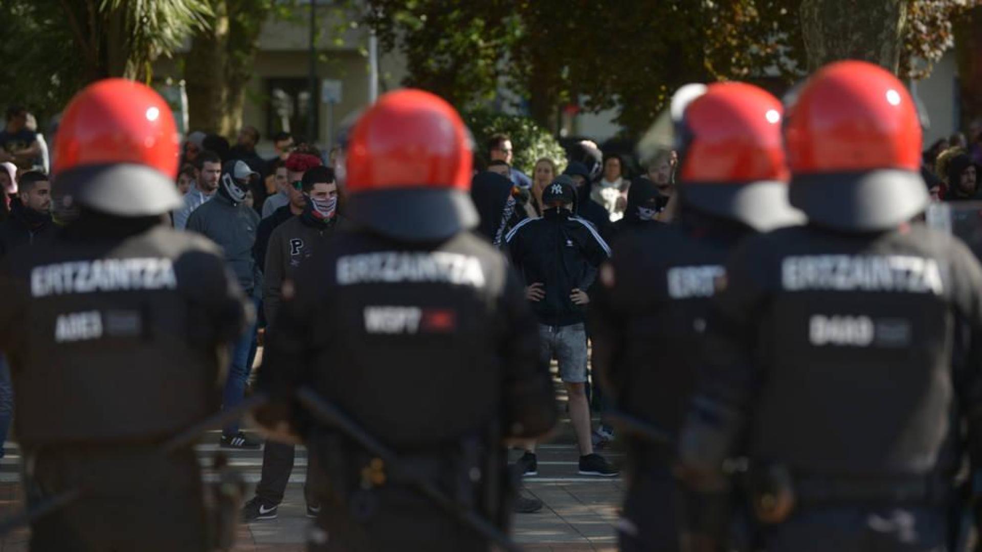 Protestas por el acto de Vox en Bilbao