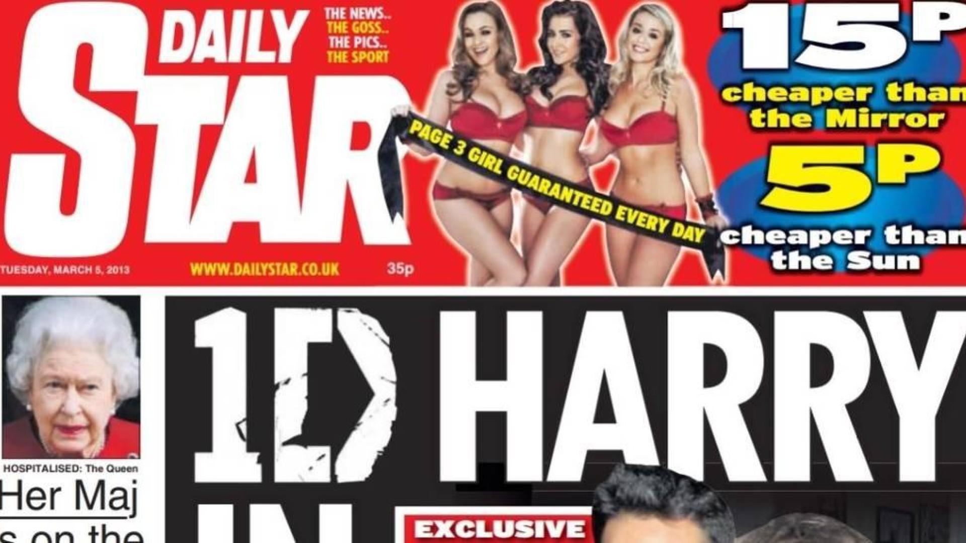 Portada del 5 de marzo de 2013 del 'Daily Star'.