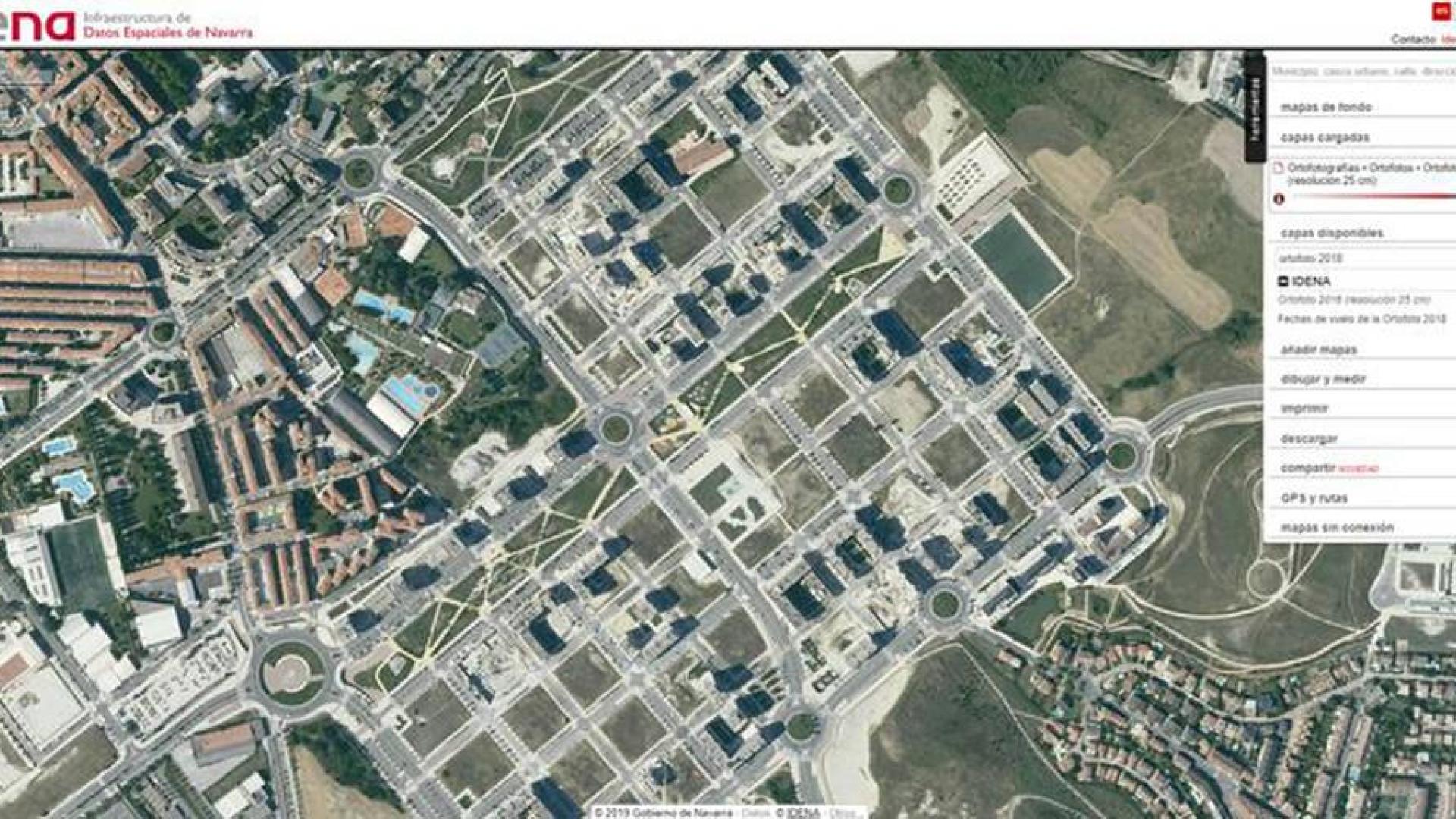 Ya está disponible en SITNA la ortofotografía de Navarra de 2018