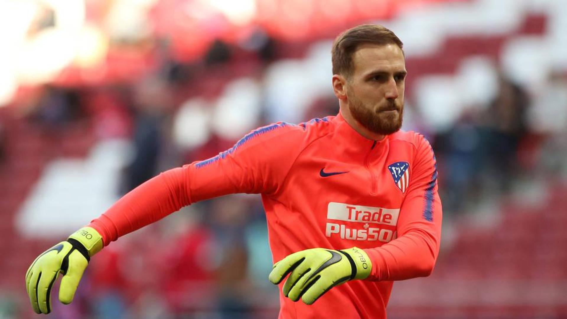 El portero del Atlético de Madrid, Jan Oblak.