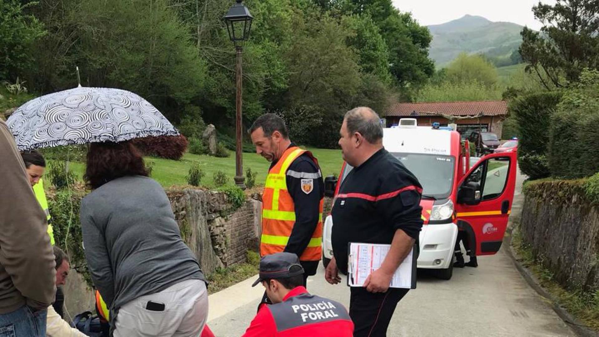 Pierde el control de una bici eléctrica y choca contra un camión cerca de Urdax