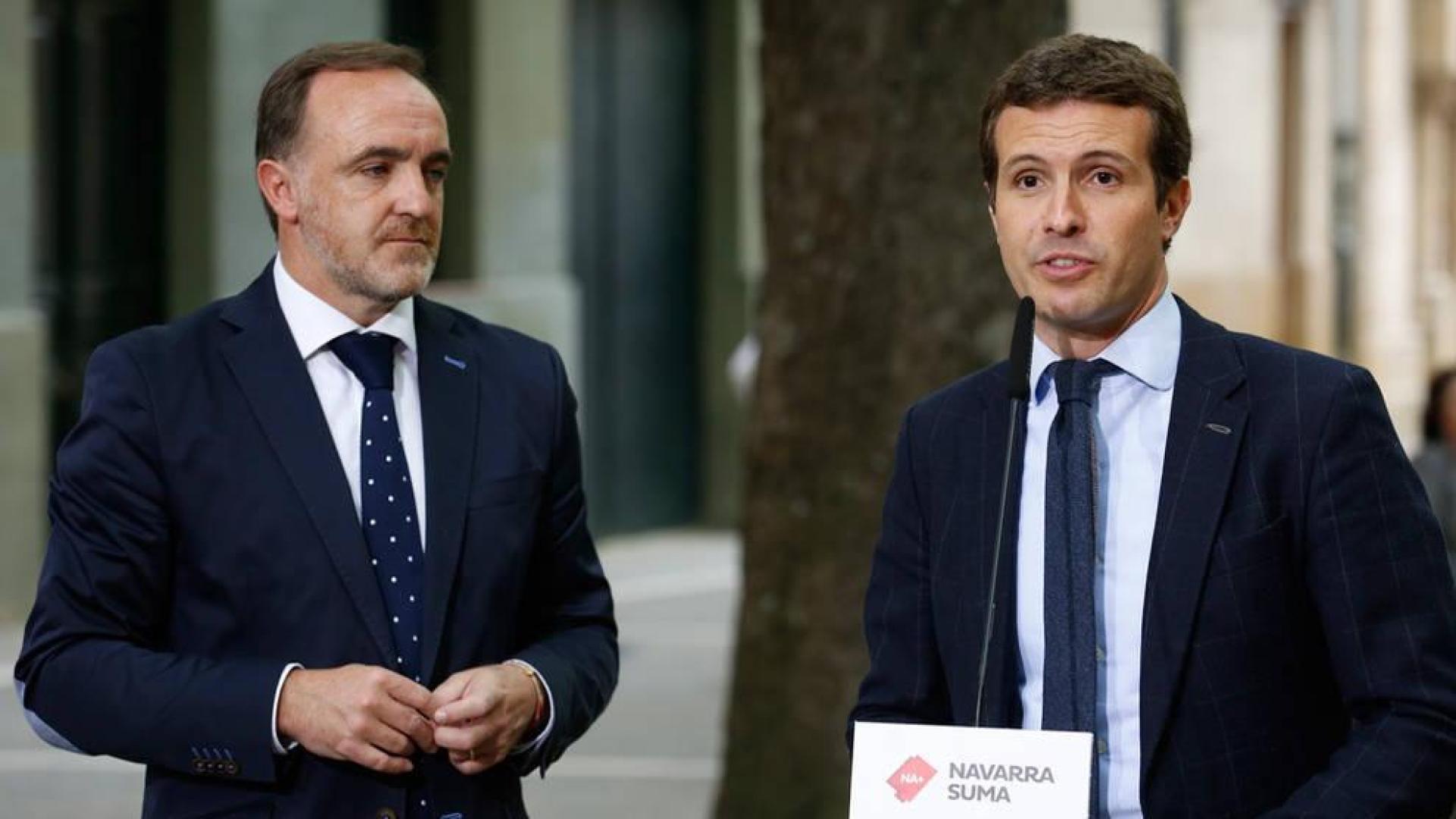 Esparza: "Navarra Suma es el voto que duele a Torra, Otegi, Barkos, Araiz, Martínez y Plá"