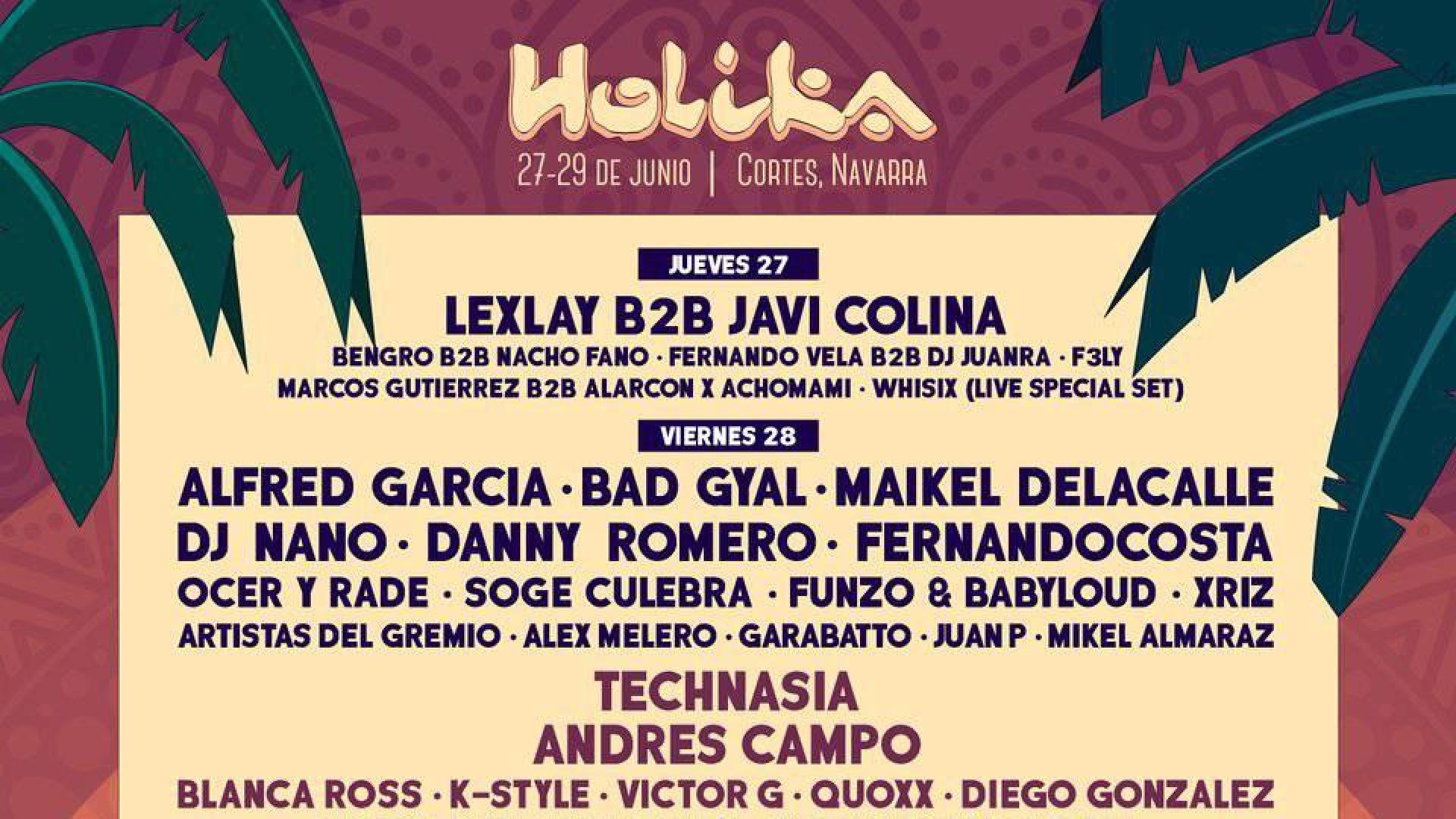 El festival Holika presenta el cartel para junio con nombres como el de Alfred