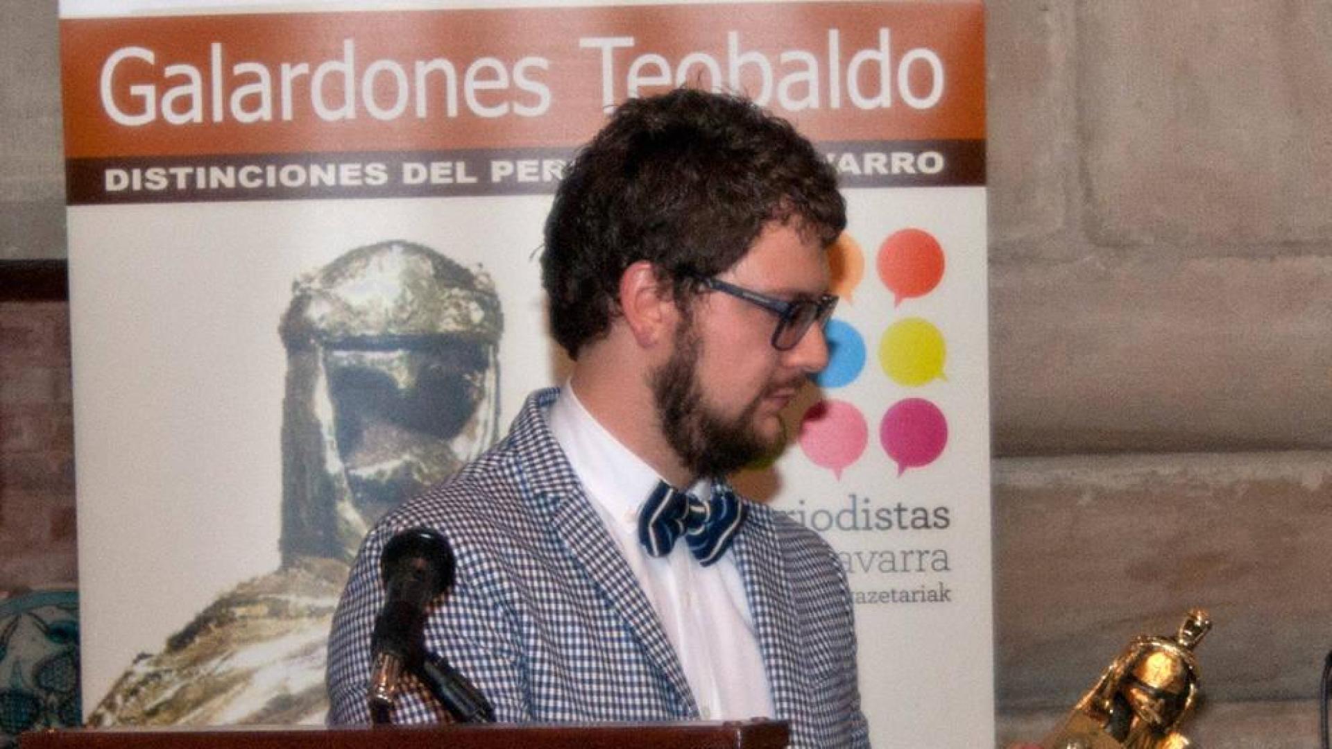 Mikel Arilla recibió en 2017 el Premio Teobaldo de periodismo