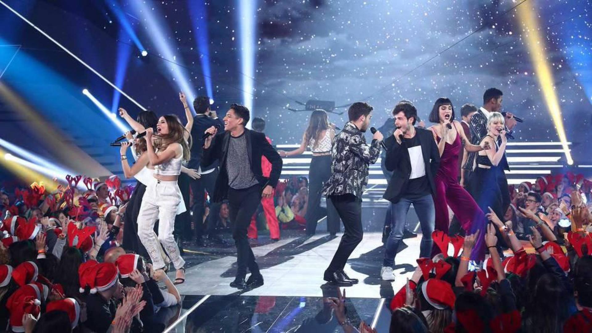 Los concursantes de la última edición de 'OT' en la gala final.