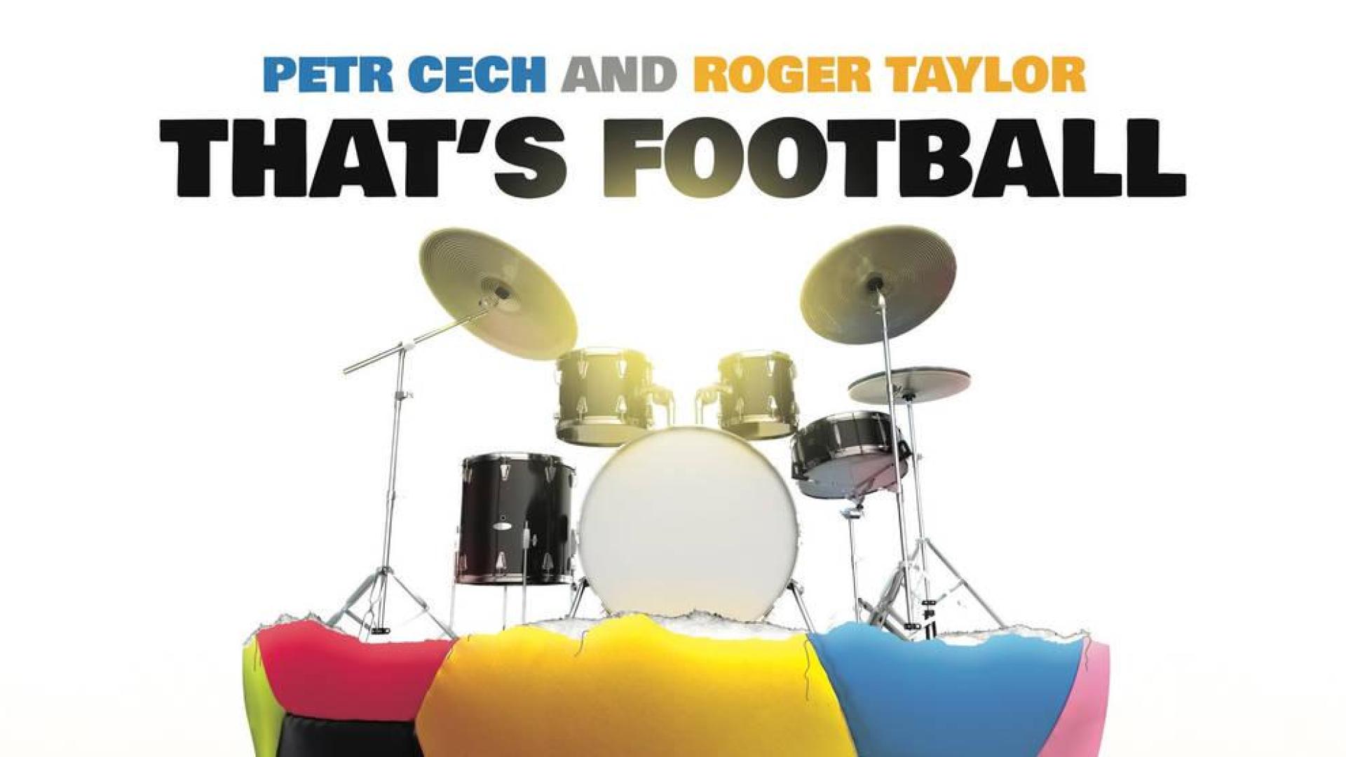 Imagen que anuncia la canción grabada por Petr Cech y Roger Taylor.