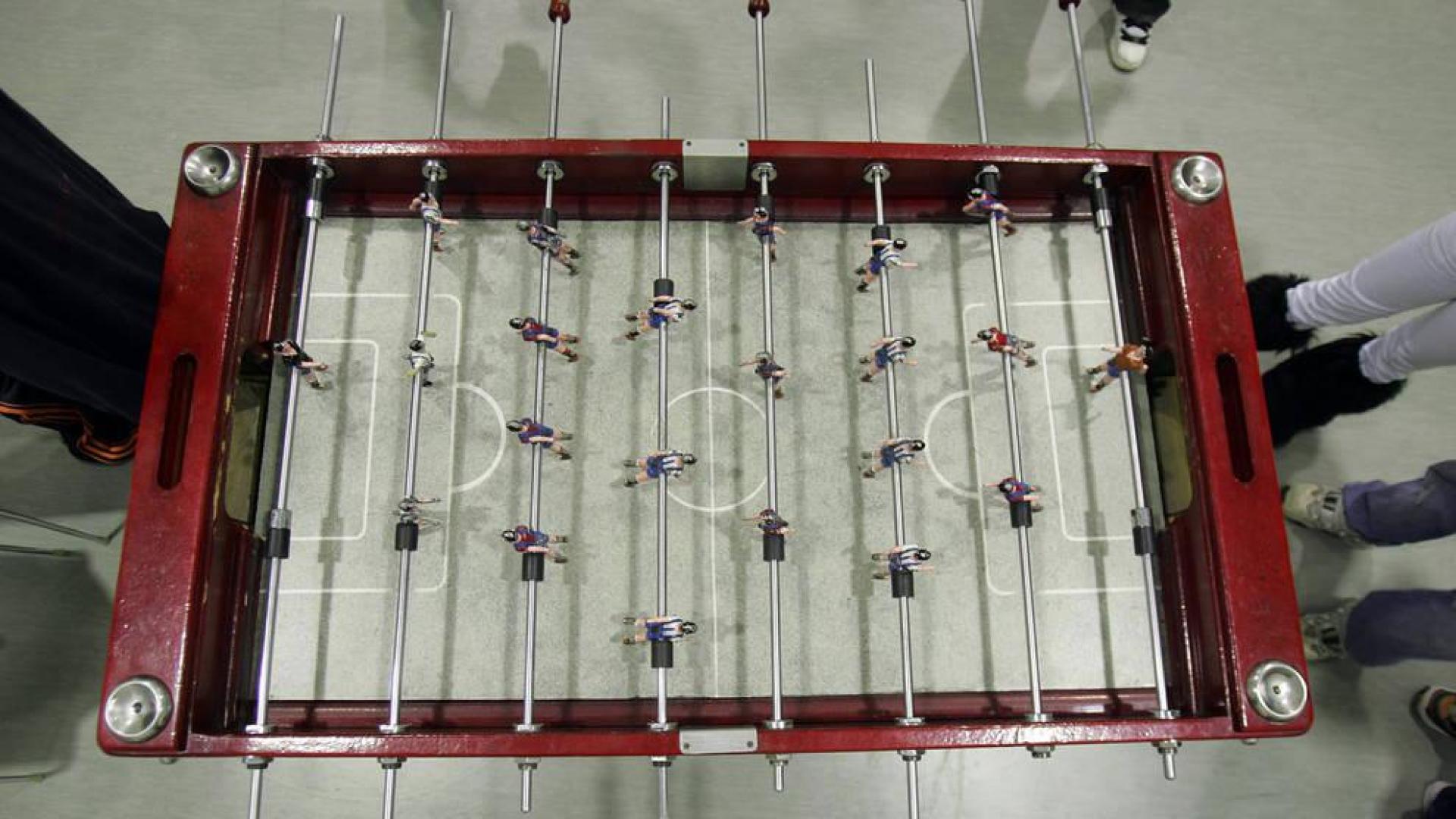 Un futbolín.