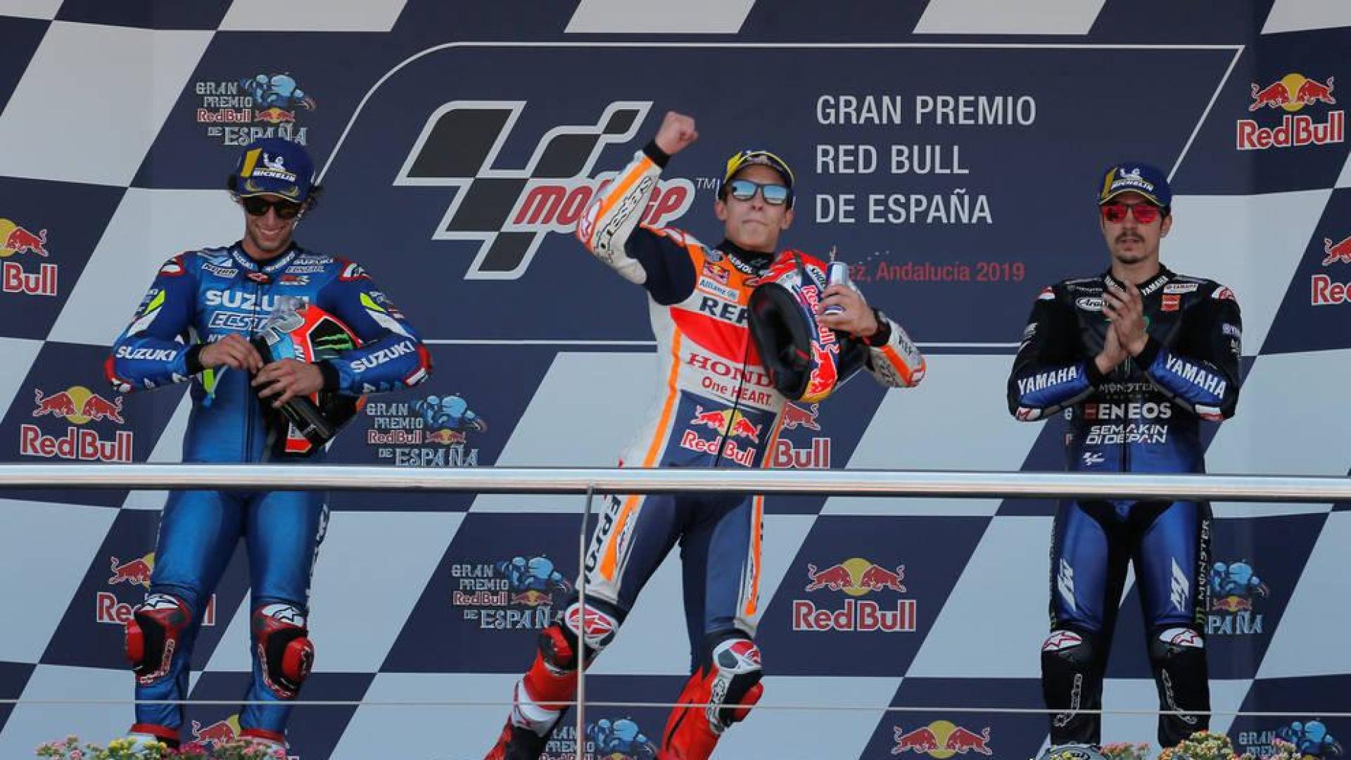 Márquez lidera el triplete español de MotoGP y es nuevo líder