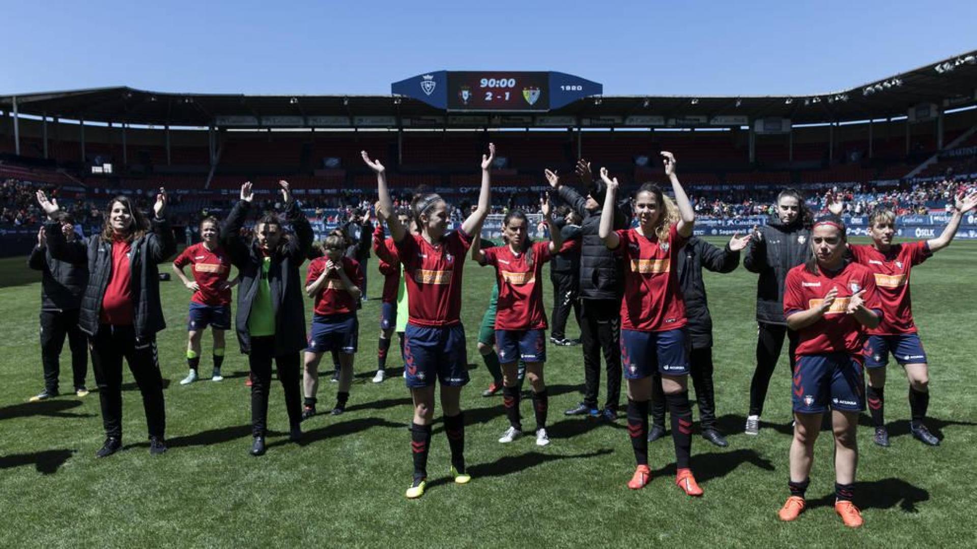 La afición, clave para alentar a un Osasuna Femenino al que le costó entrar en el partido