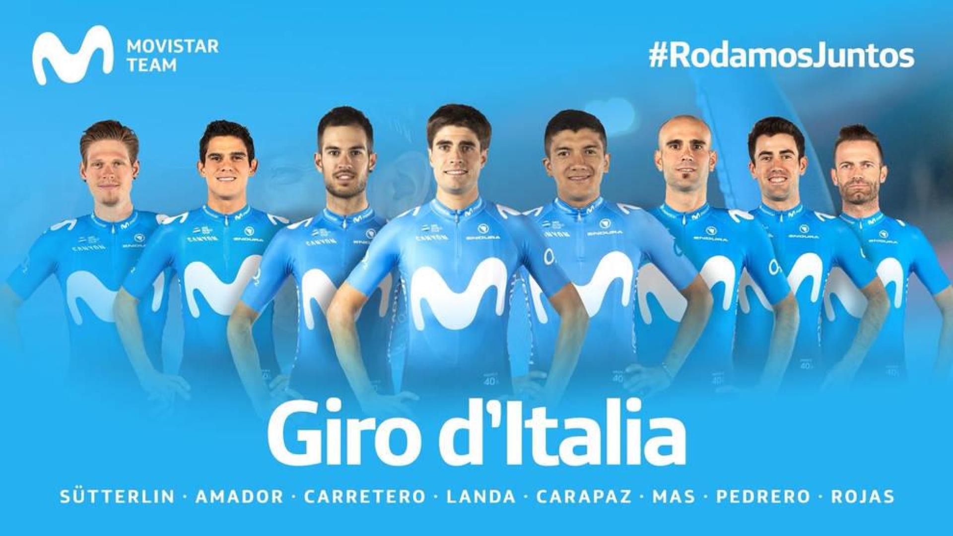 Mikel Landa lidera la selección del Movistar Team para el Giro
