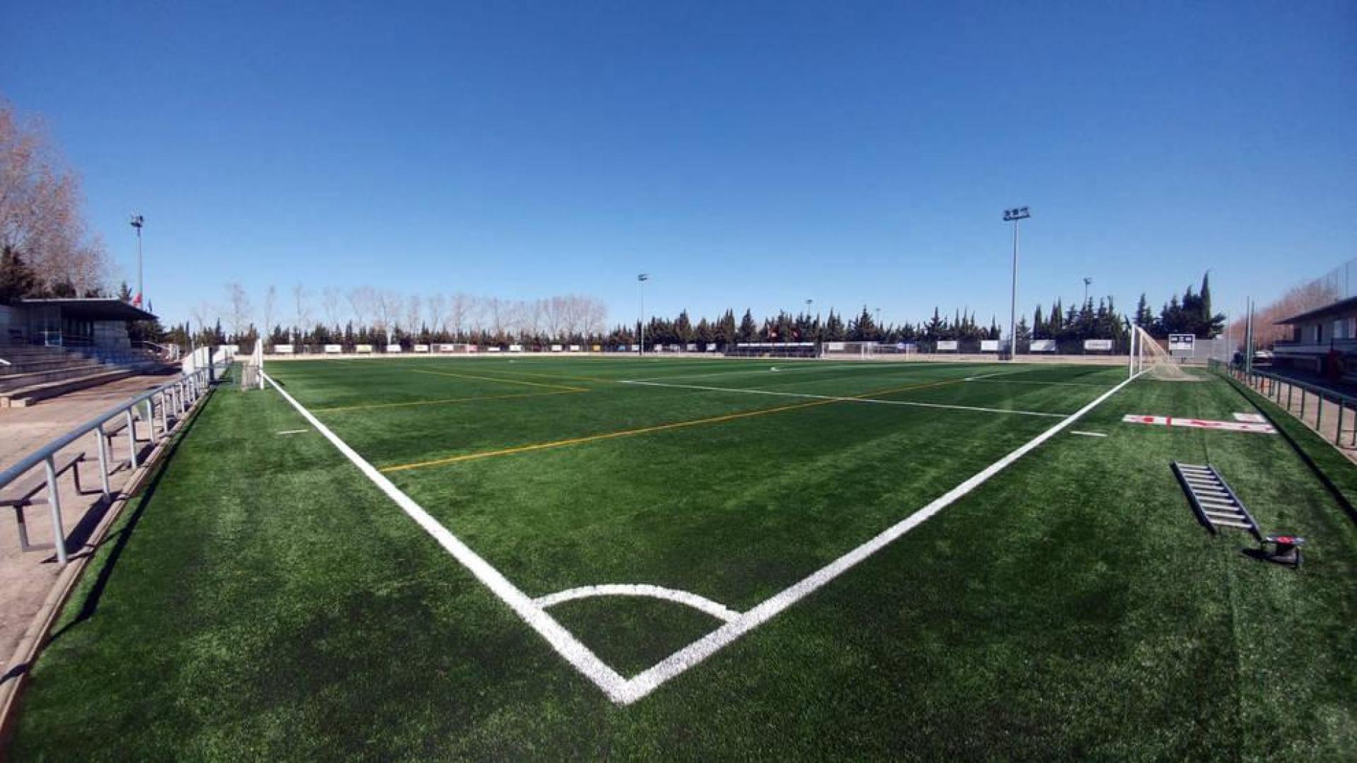Imagen del campo de fútbol de Corella, en el que disputa sus partidos el Corellano.