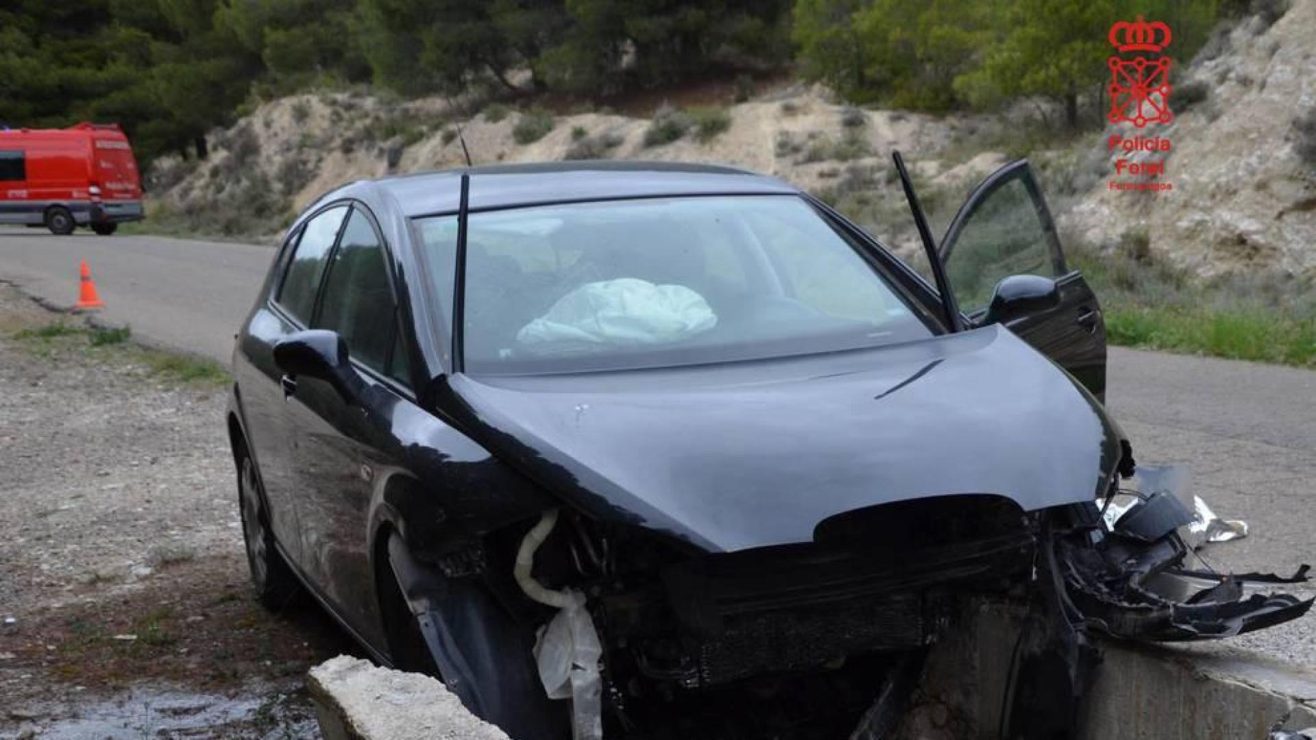 Muere un vecino de Valtierra al salirse de la vía y chocar contra una arqueta de hormigón