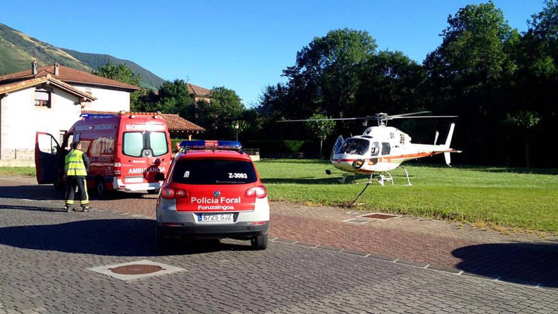 Herido grave tras chocar contra un árbol en Erratzu