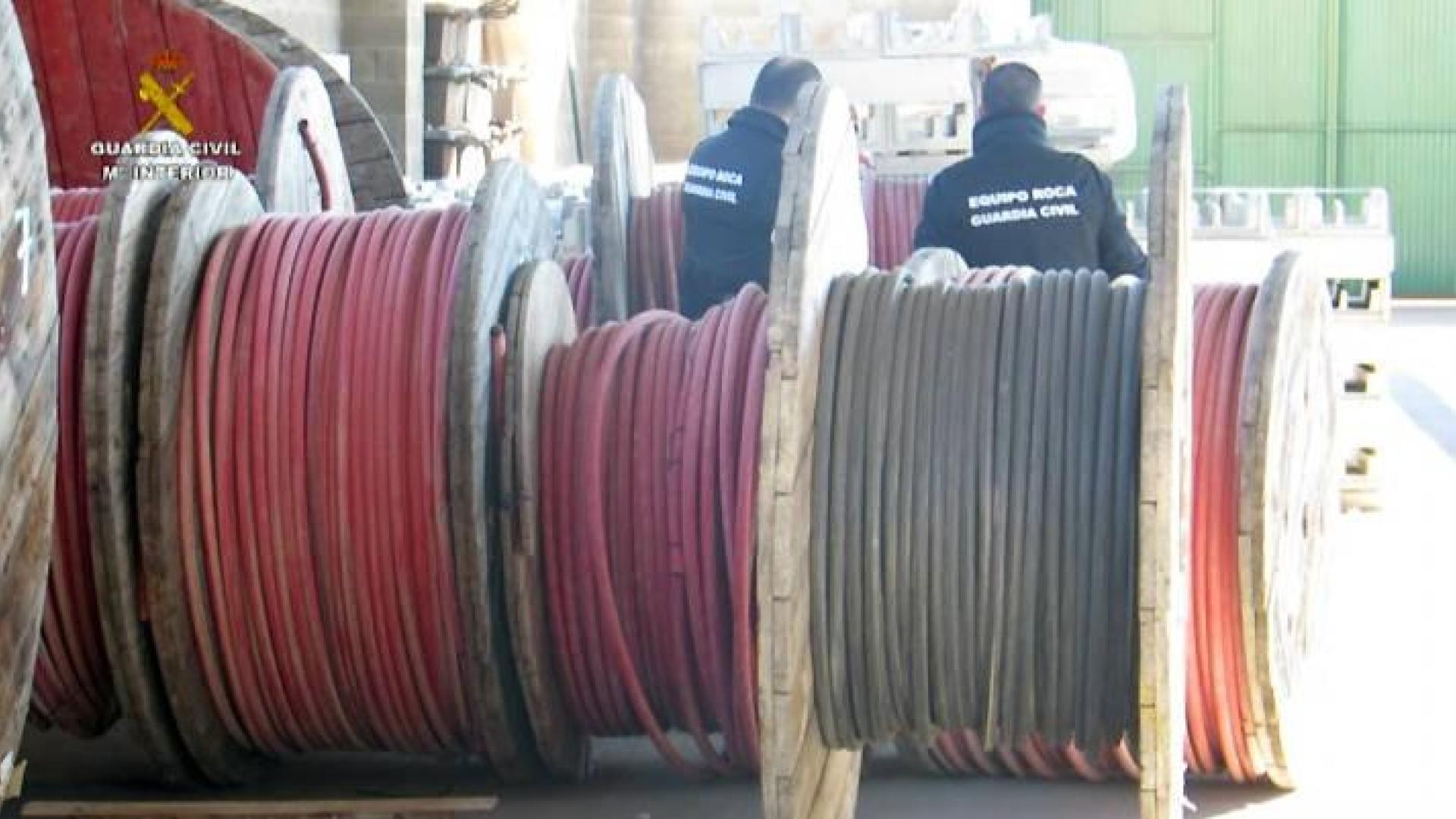Desarticulada una red que robaba cobre, afincada en parte en Pamplona