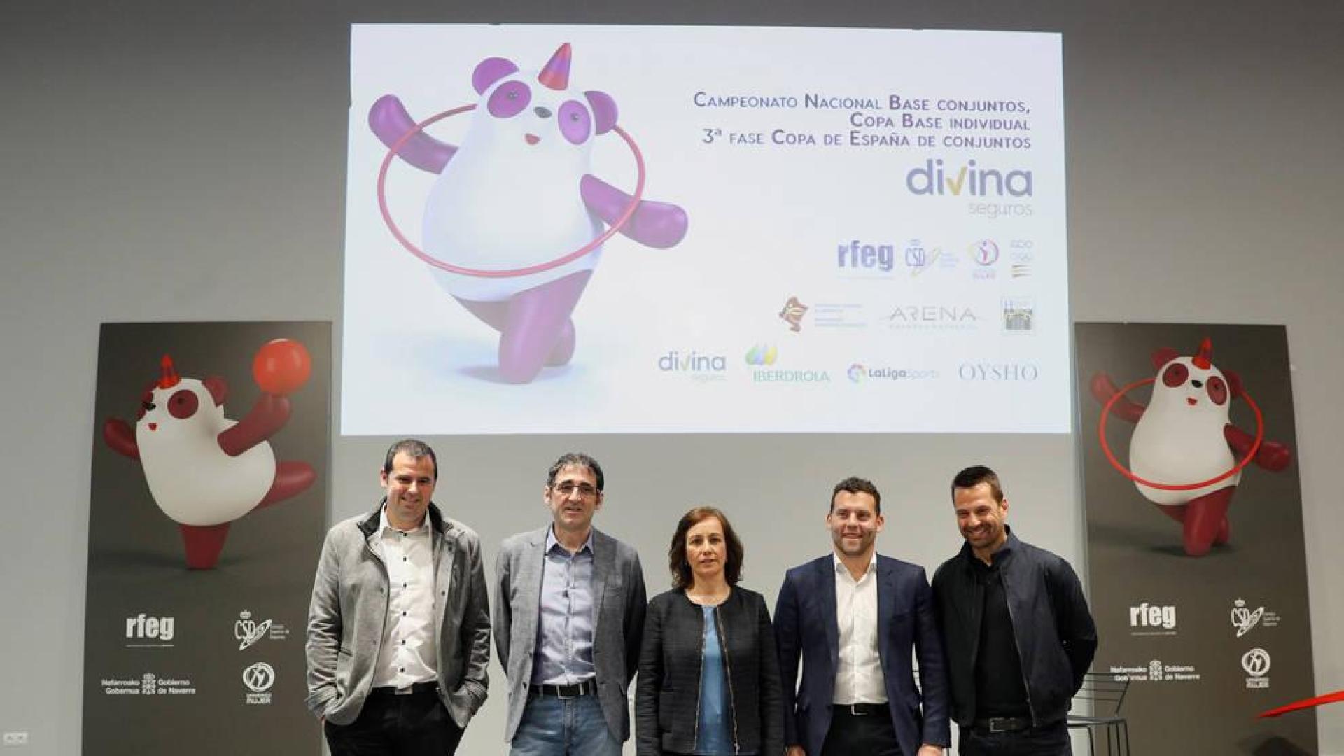 Presentación del Campeonato Nacional Base de Conjuntos, de la Copa Base Individual y de la Tercera Fase de la Copa de España de Conjuntos de Gimnasia Rítmica 2019 en Pamplona