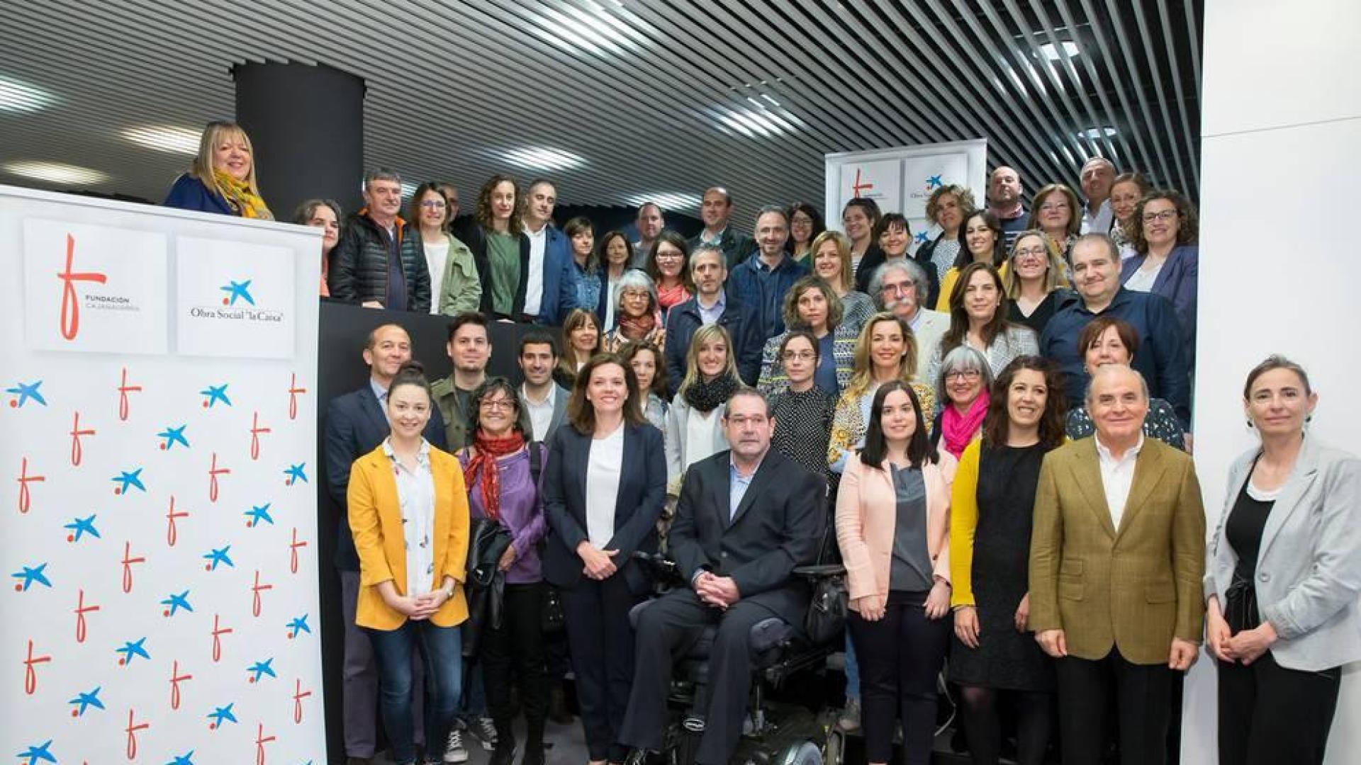 Representantes de las entidades beneficiarias del programa 'Innov@social'
