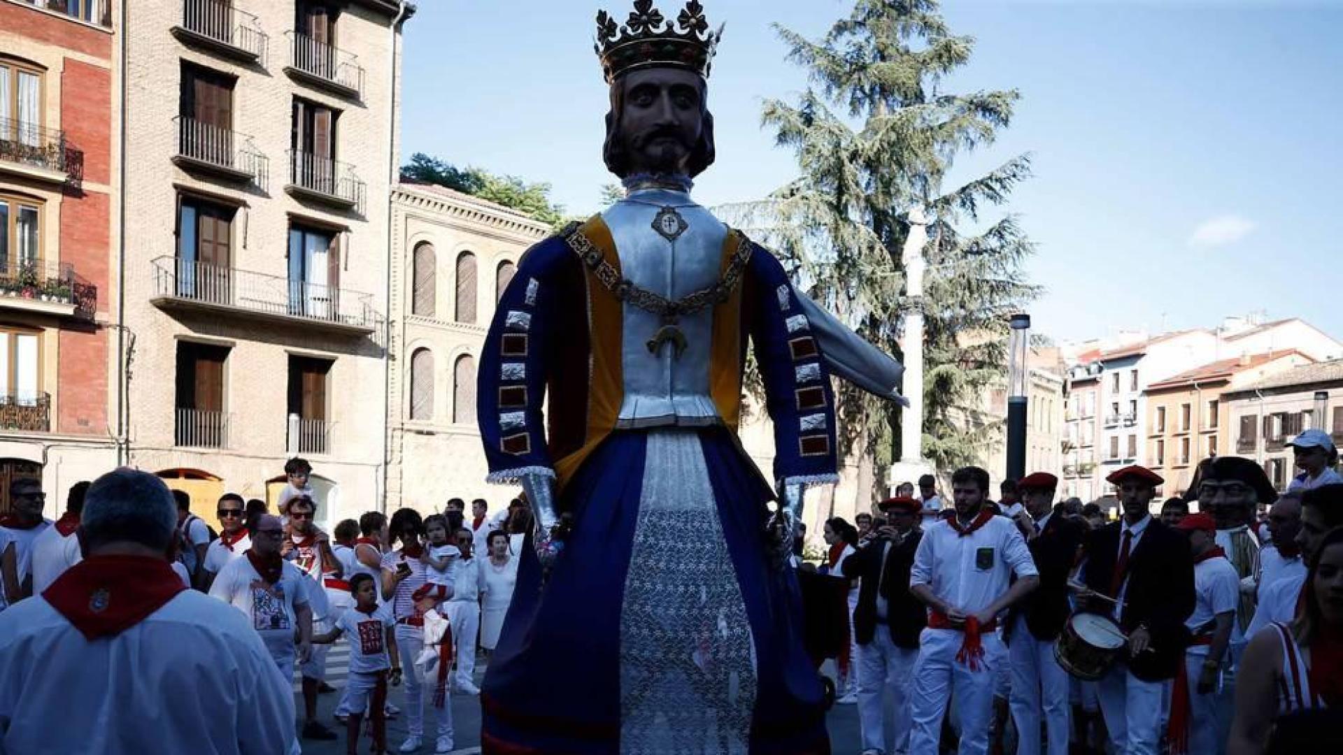 Recorrido del 6 de julio de 2018 de la Comparsa de Gigantes y Cabezudos de Pamplona